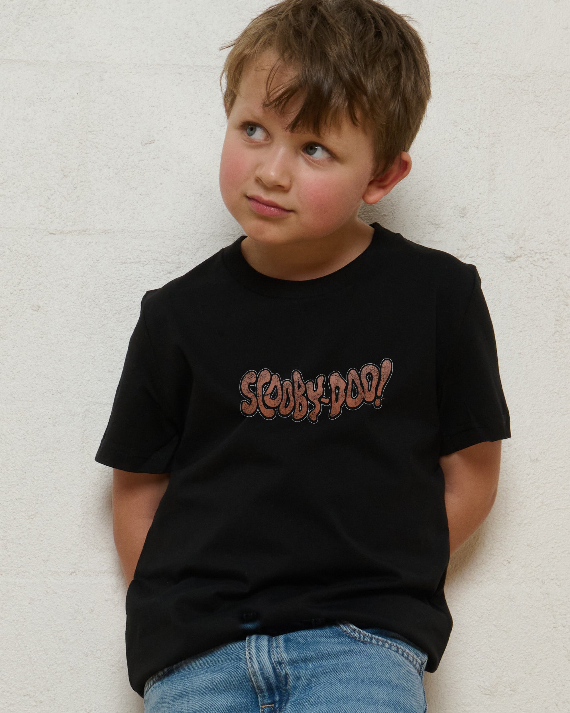 Ruh-Roh Black Kids T-Shirt