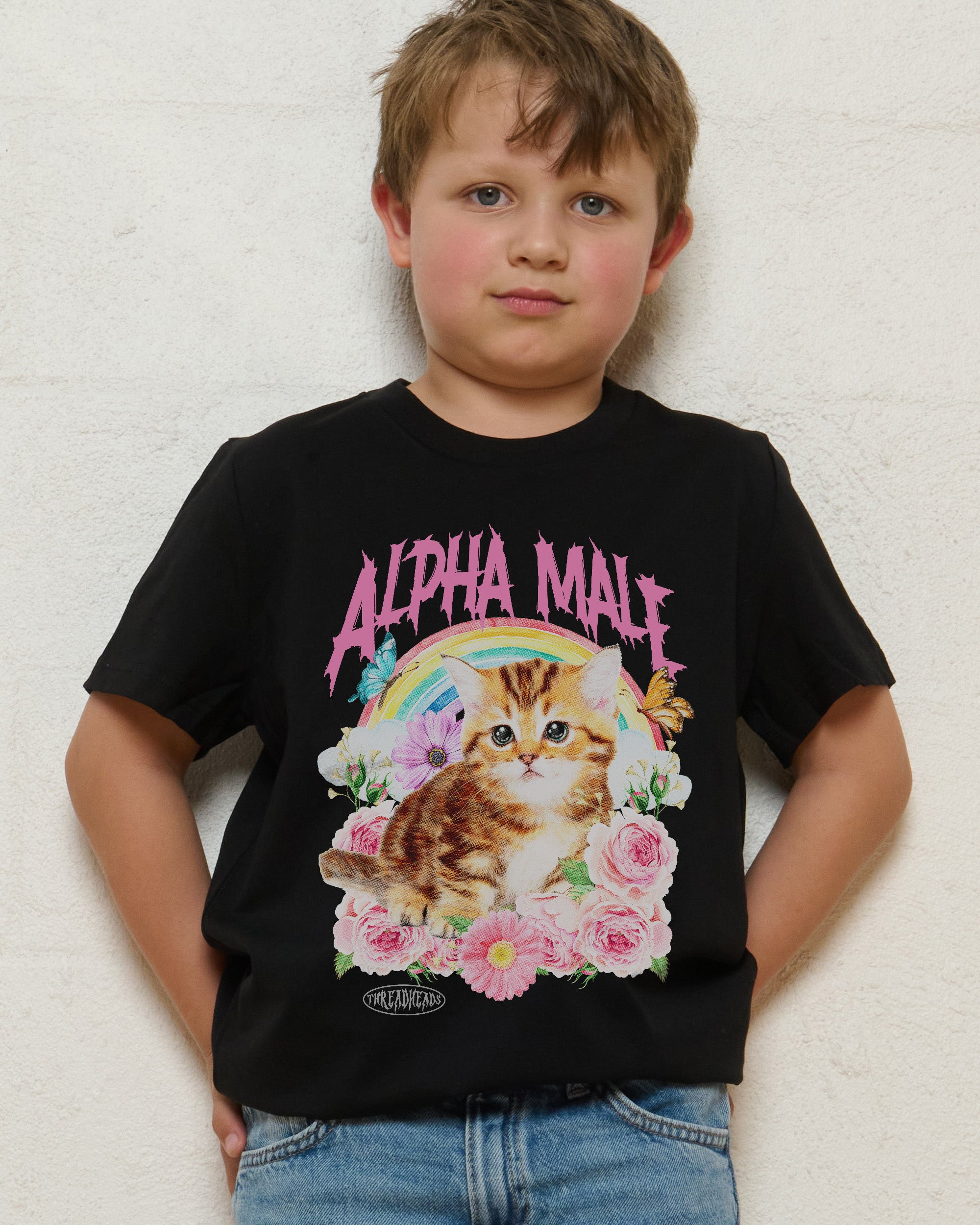 Alpha Male Black Kids T-Shirt