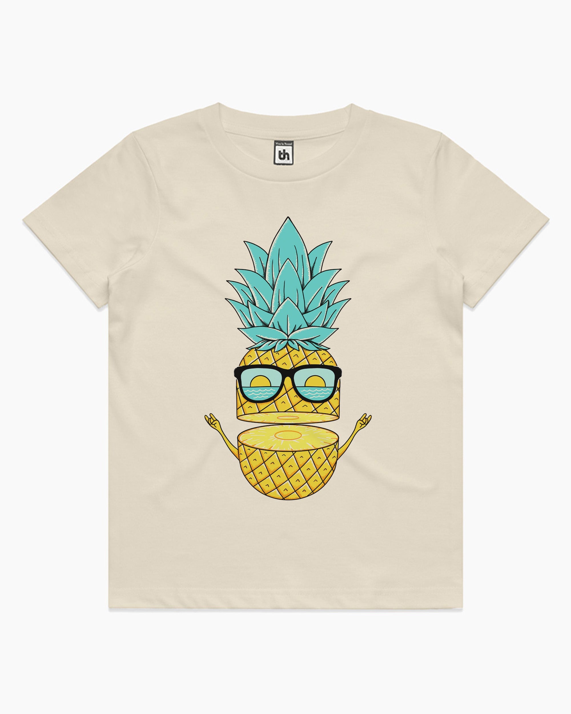 Pineapple Sunglasses Kids T-Shirt Australia Online #Natural