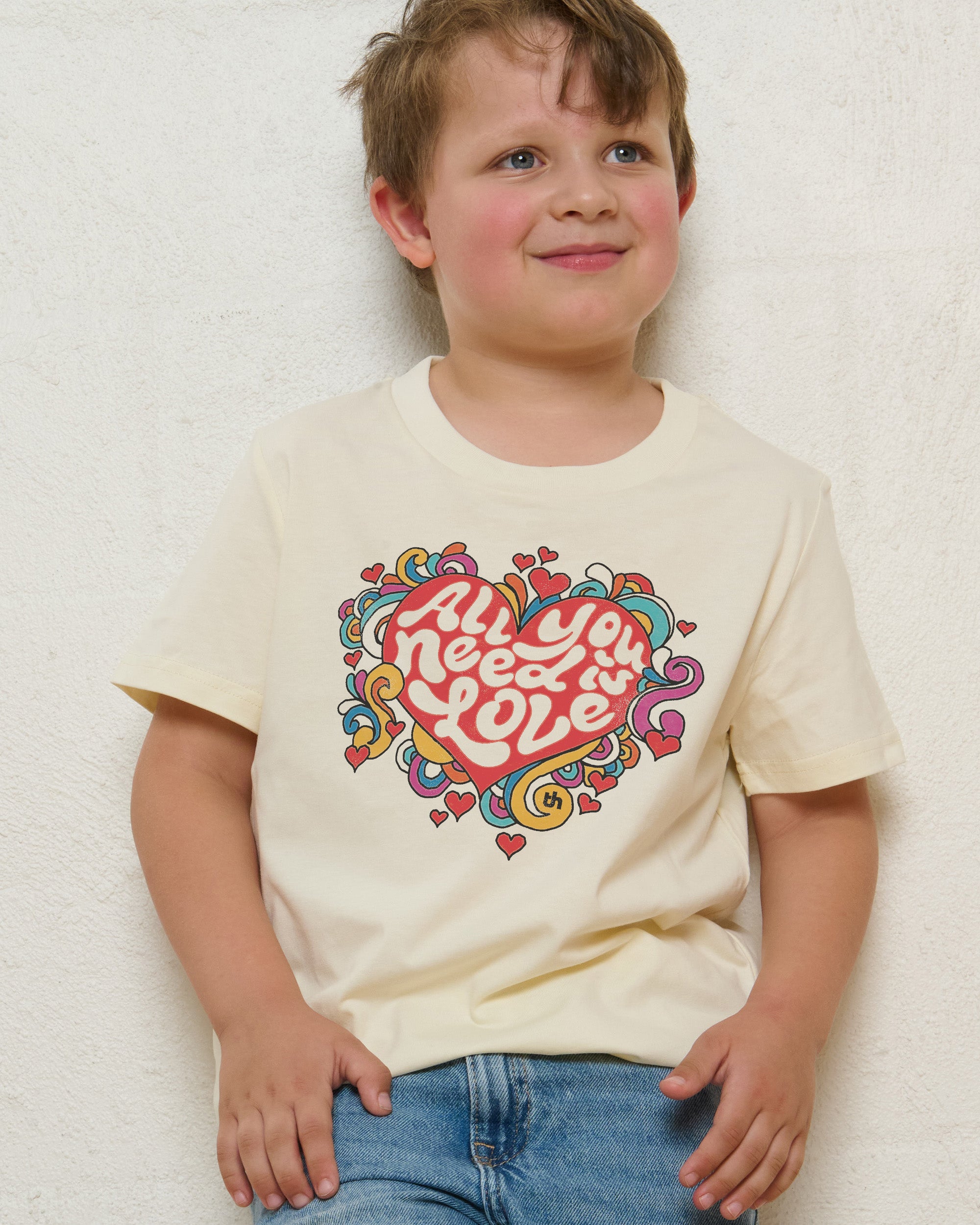 All You Need is Love Natural Kids T-Shirt