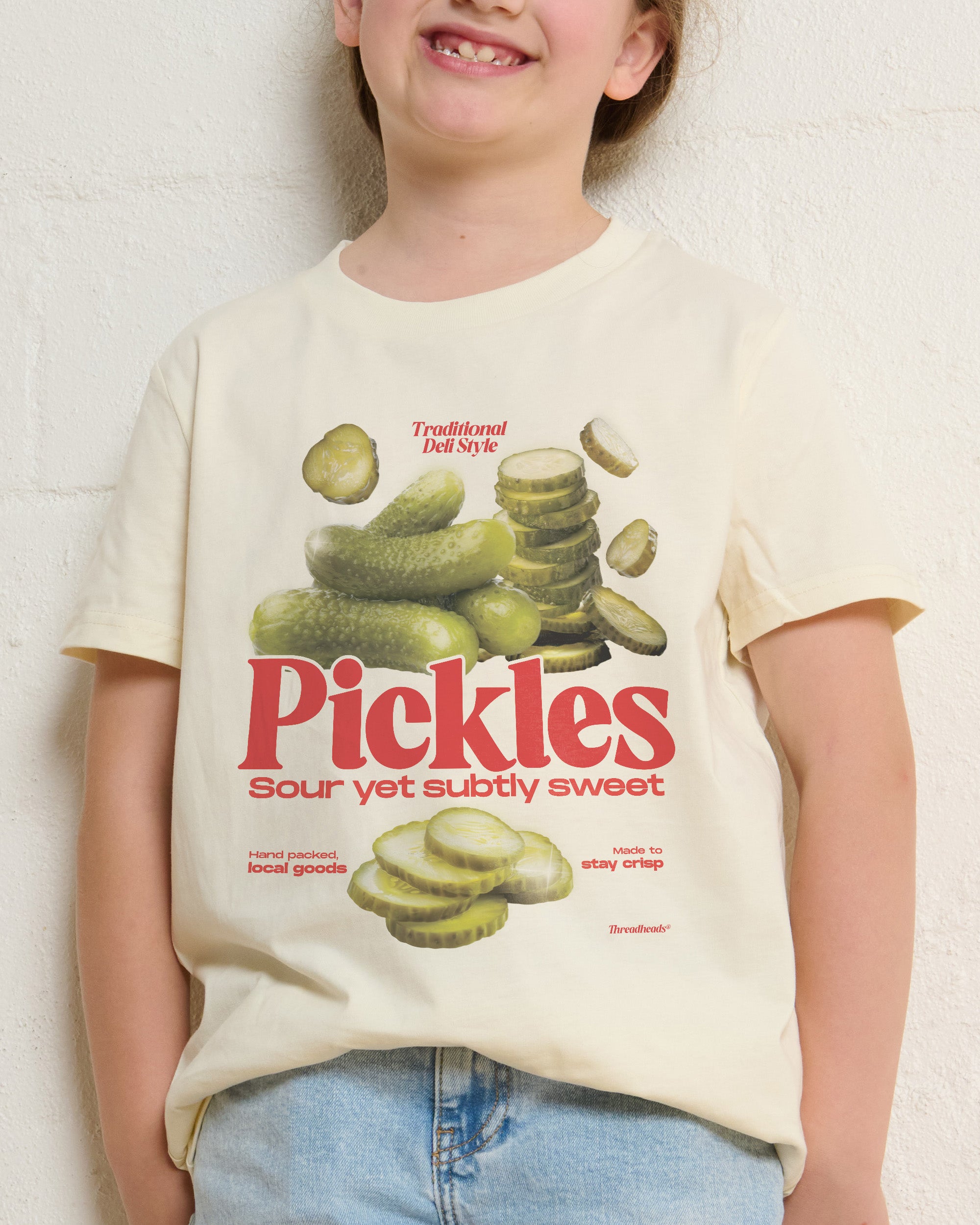 Sour Yet Sweet Pickles Natural Kids T-Shirt