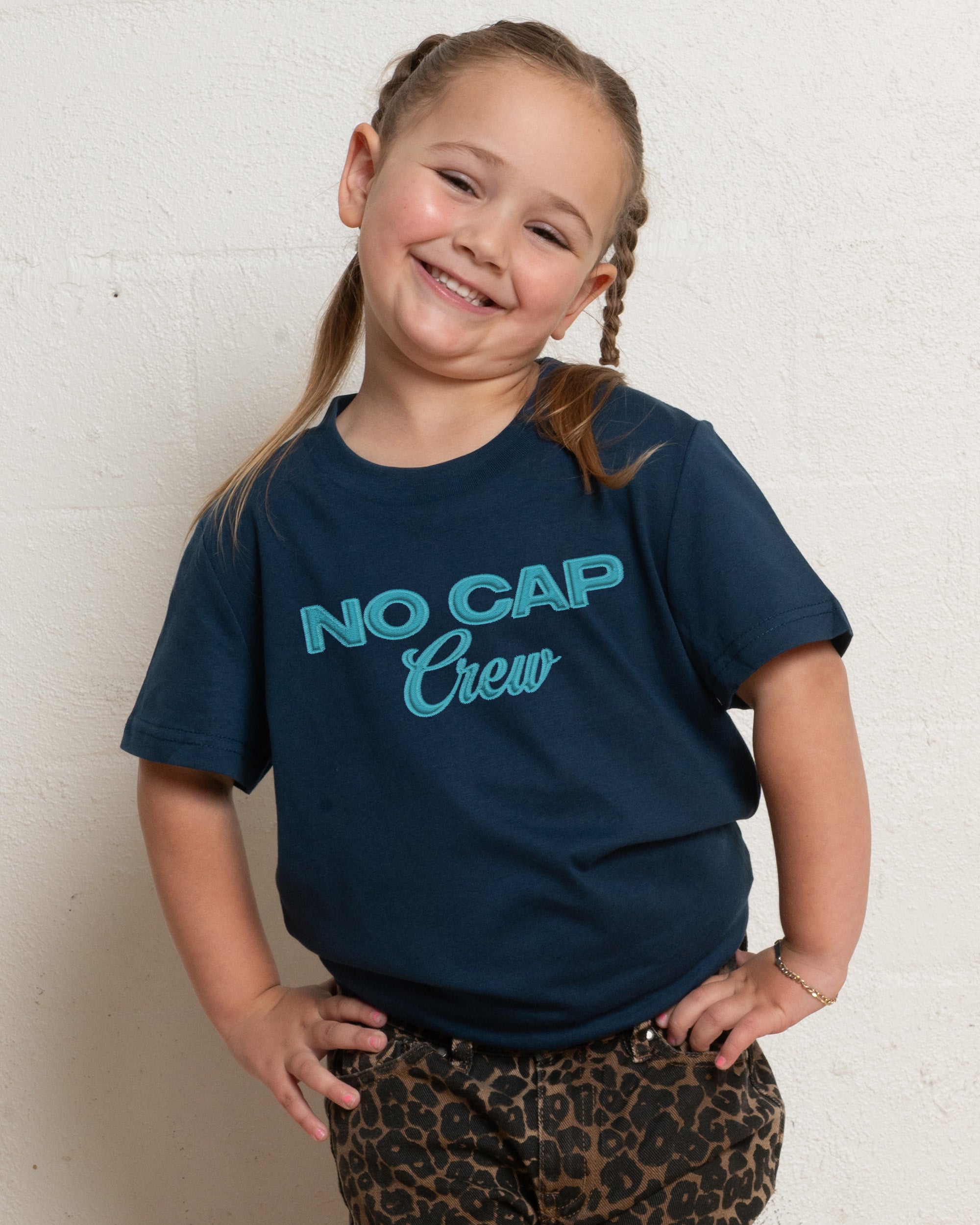 No Cap Crew Navy Kids T-Shirt