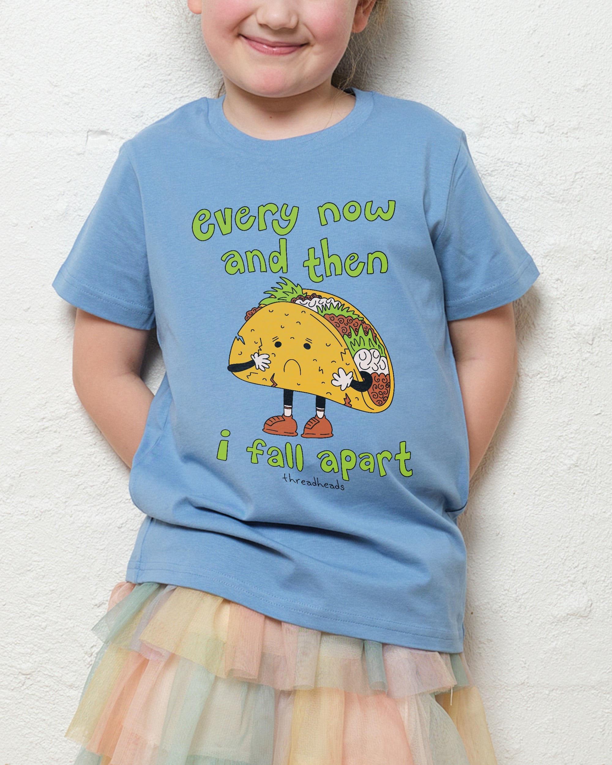 Every Now And Then Kids T-Shirt Australia Online Pale Blue