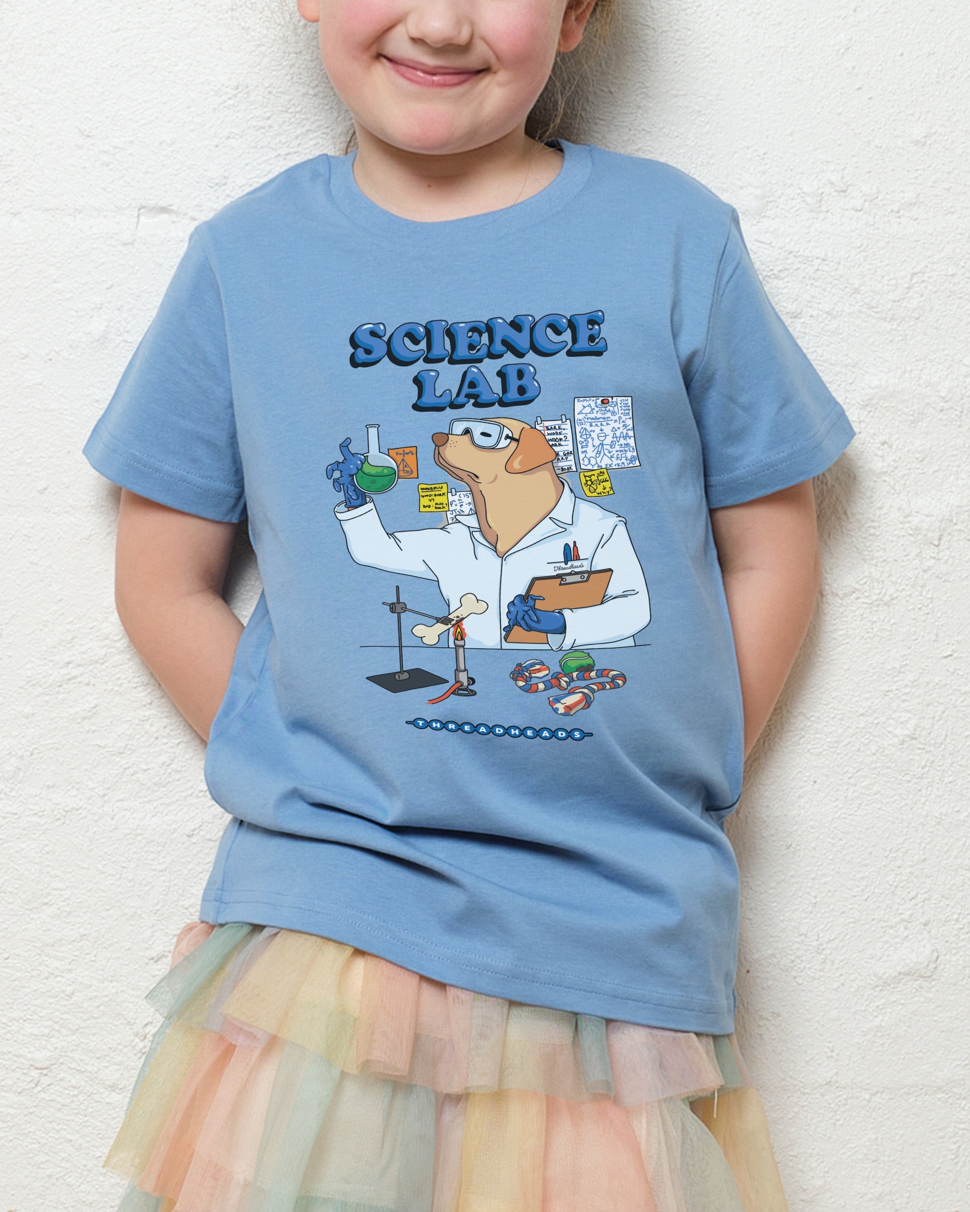 Science Lab Kids T-Shirt Australia Online Pale Blue