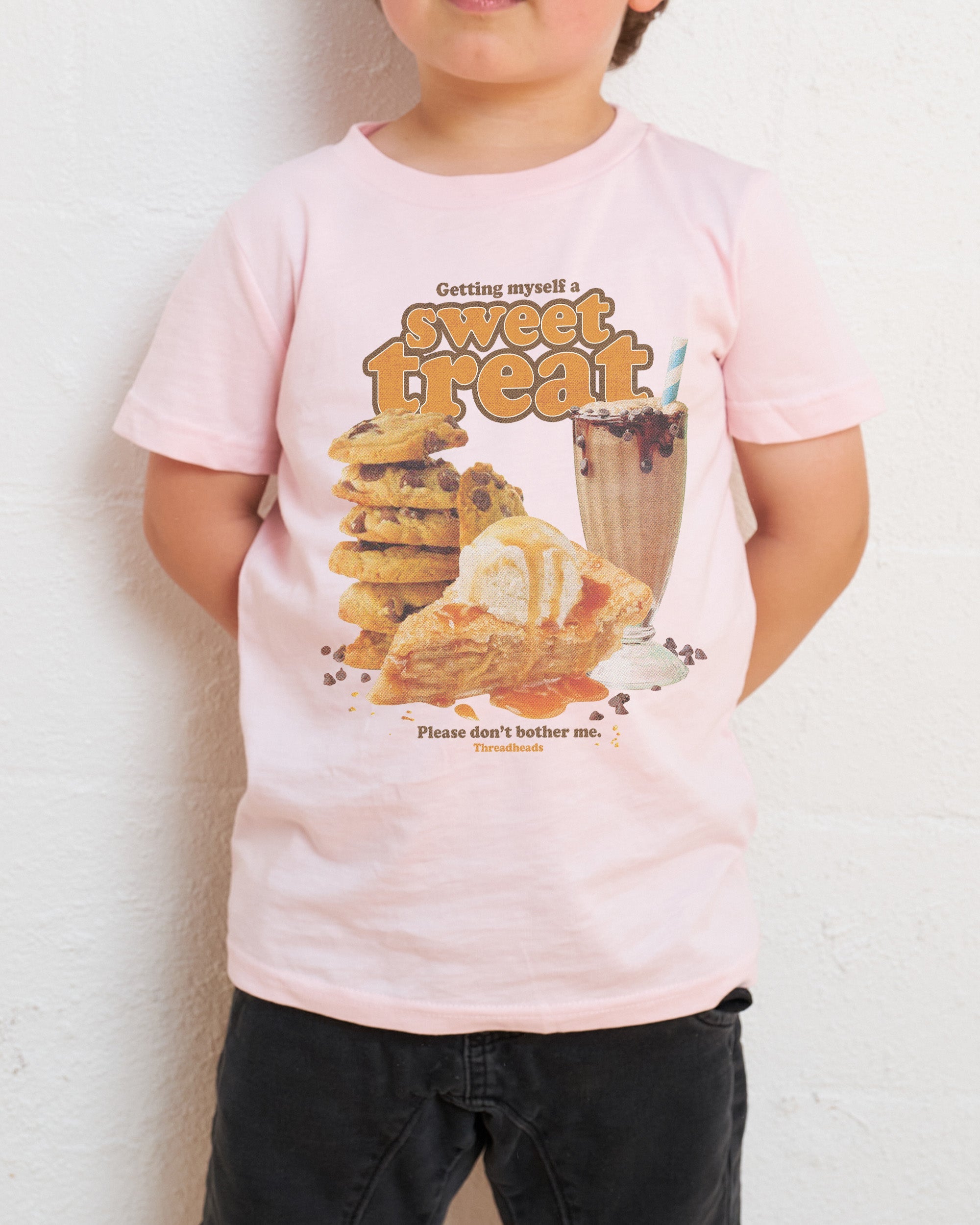 Getting Myself A Treat Kids T-Shirt Australia Online Pink