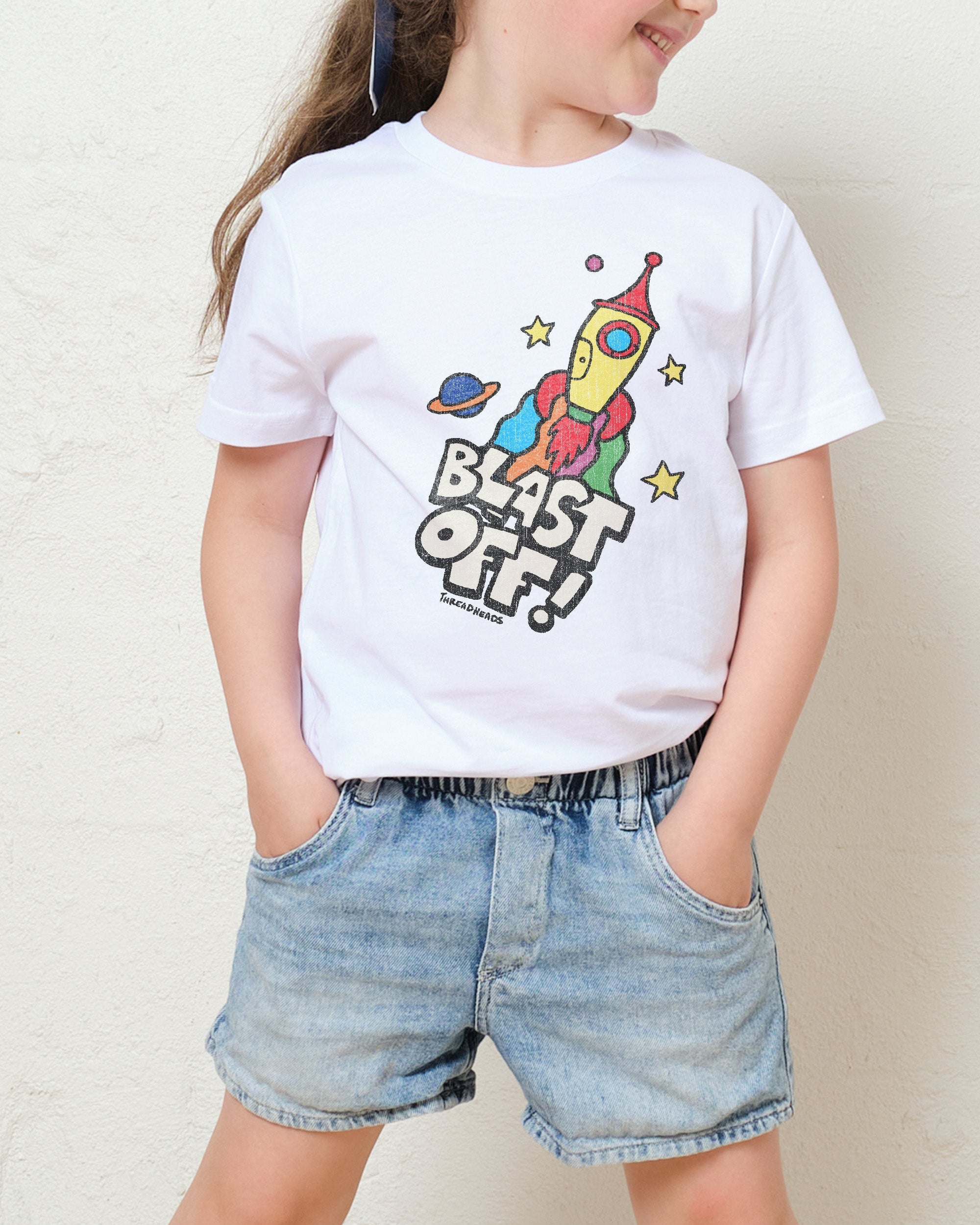 Blast Off Kids T-Shirt Australia Online White