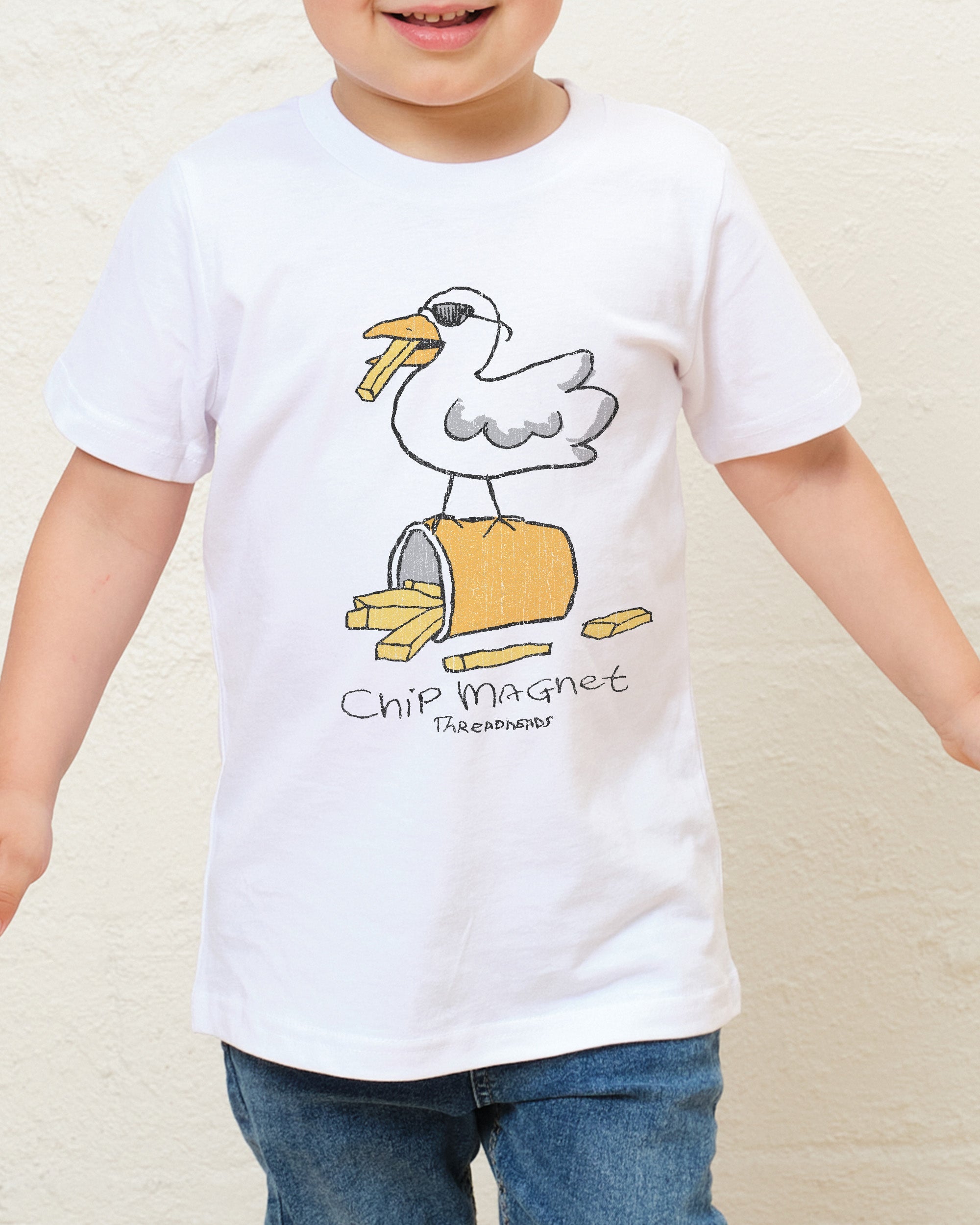 Chip Magnet Kids T-Shirt Australia Online White