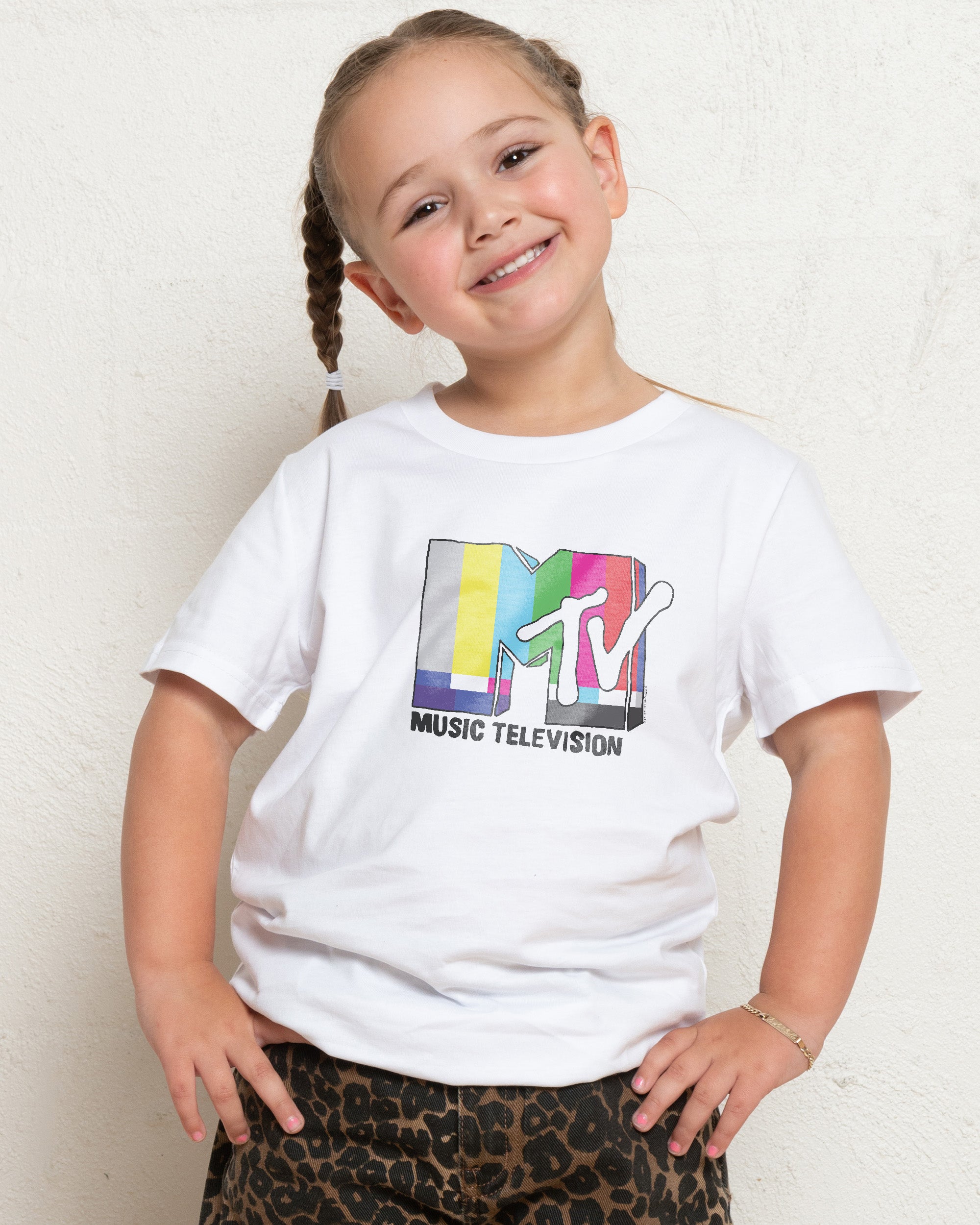 TV MTV Logo White Kids T-Shirt