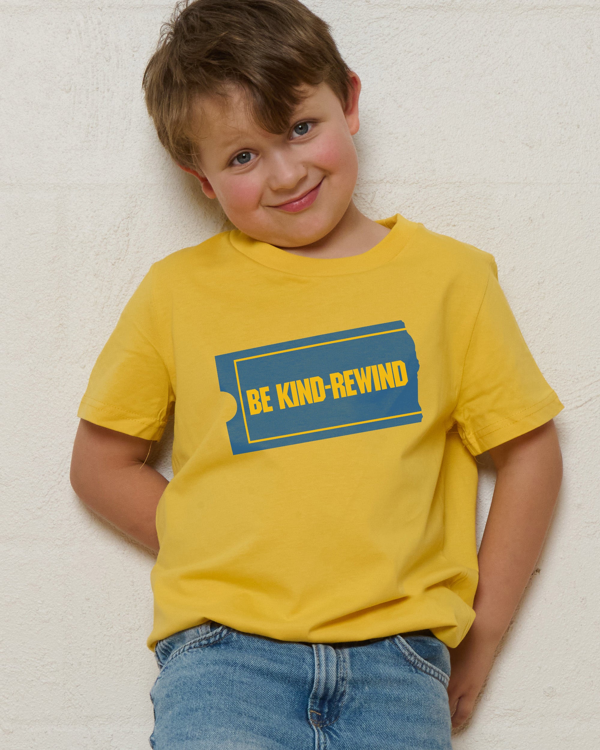 Be Kind - Rewind Yellow Kids T-Shirt