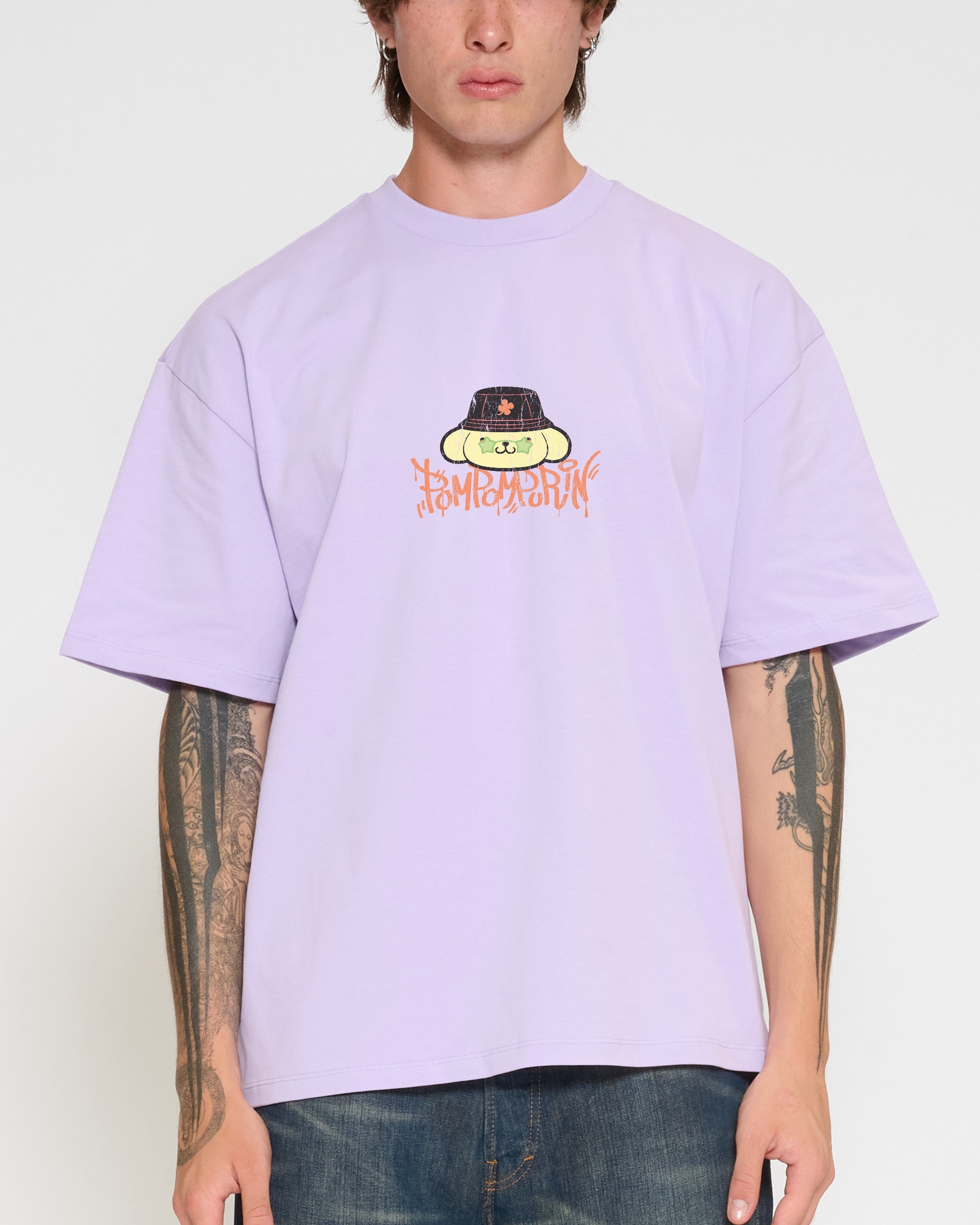 Pompompurin Street Oversized Tee Official Hello Kitty and Friends collab Threadheads