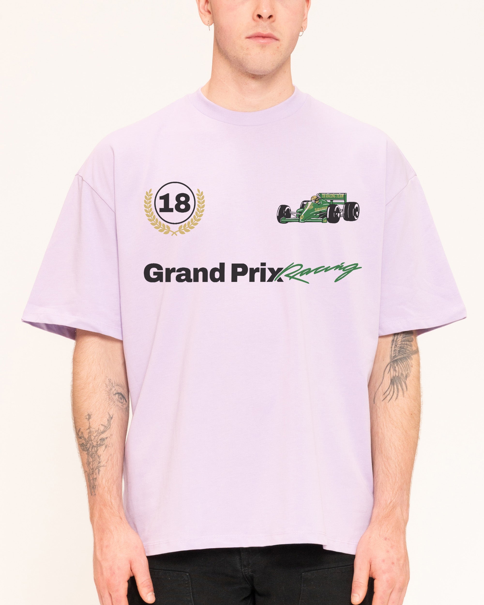 Grand Prix Racing Lilac Oversized Tee