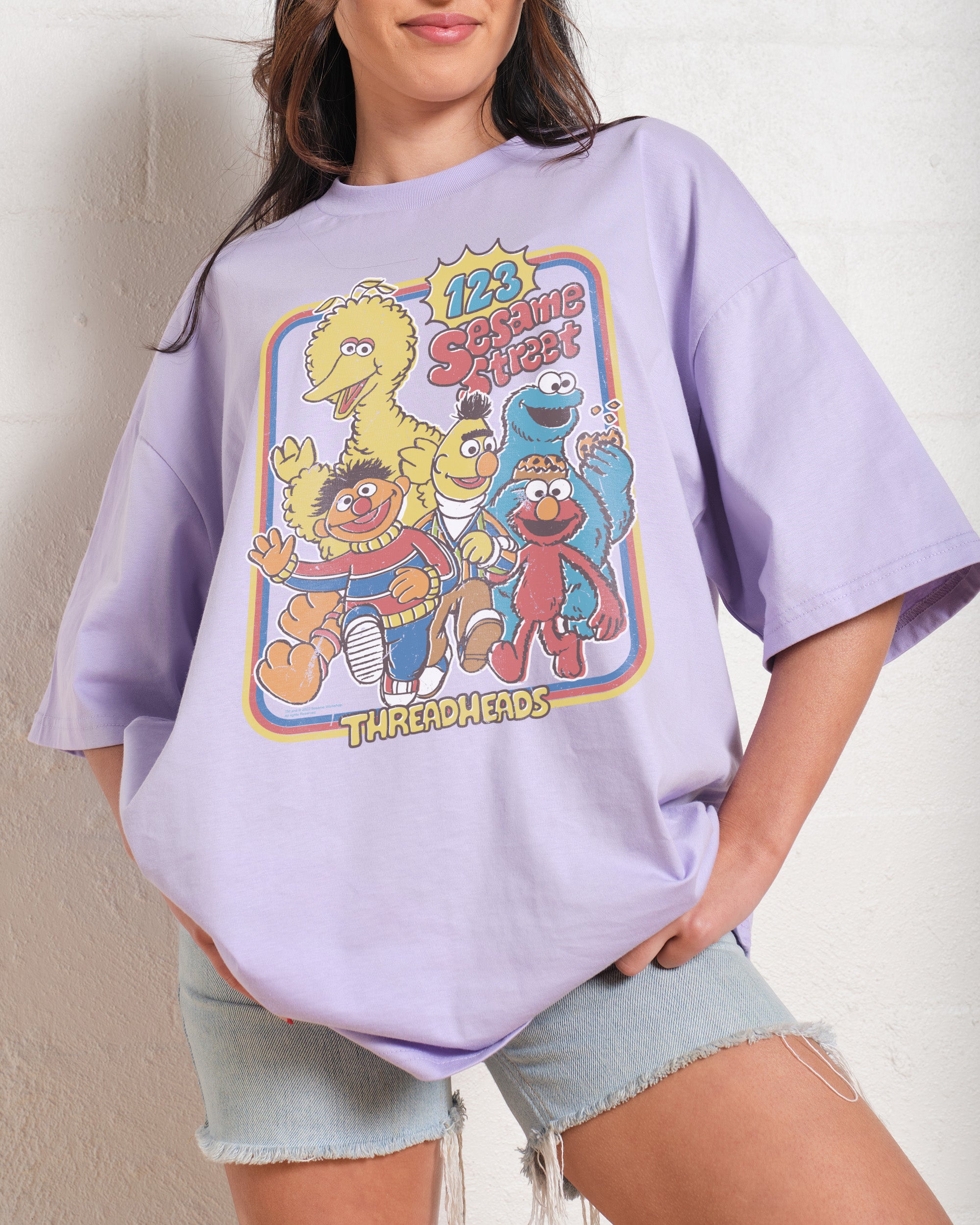 123 Sesame St Oversized Tee Australia Online Threadheads