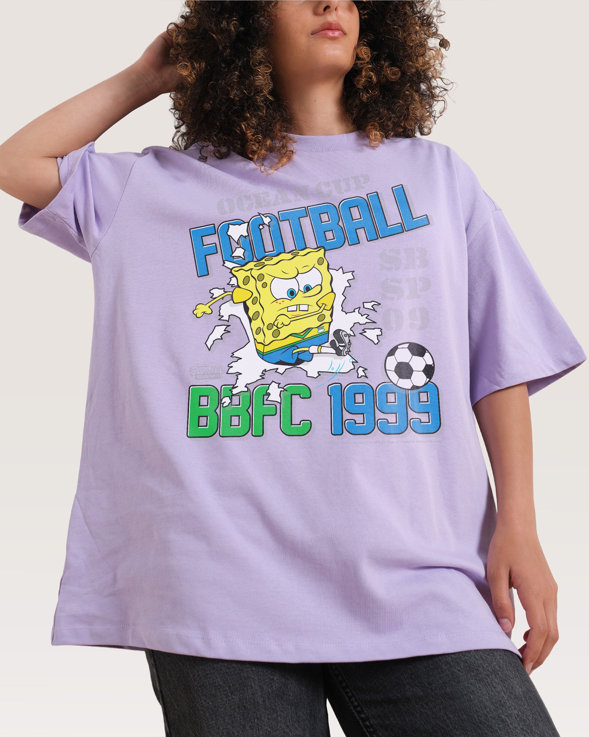 99 Champs Lilac Oversized Tee