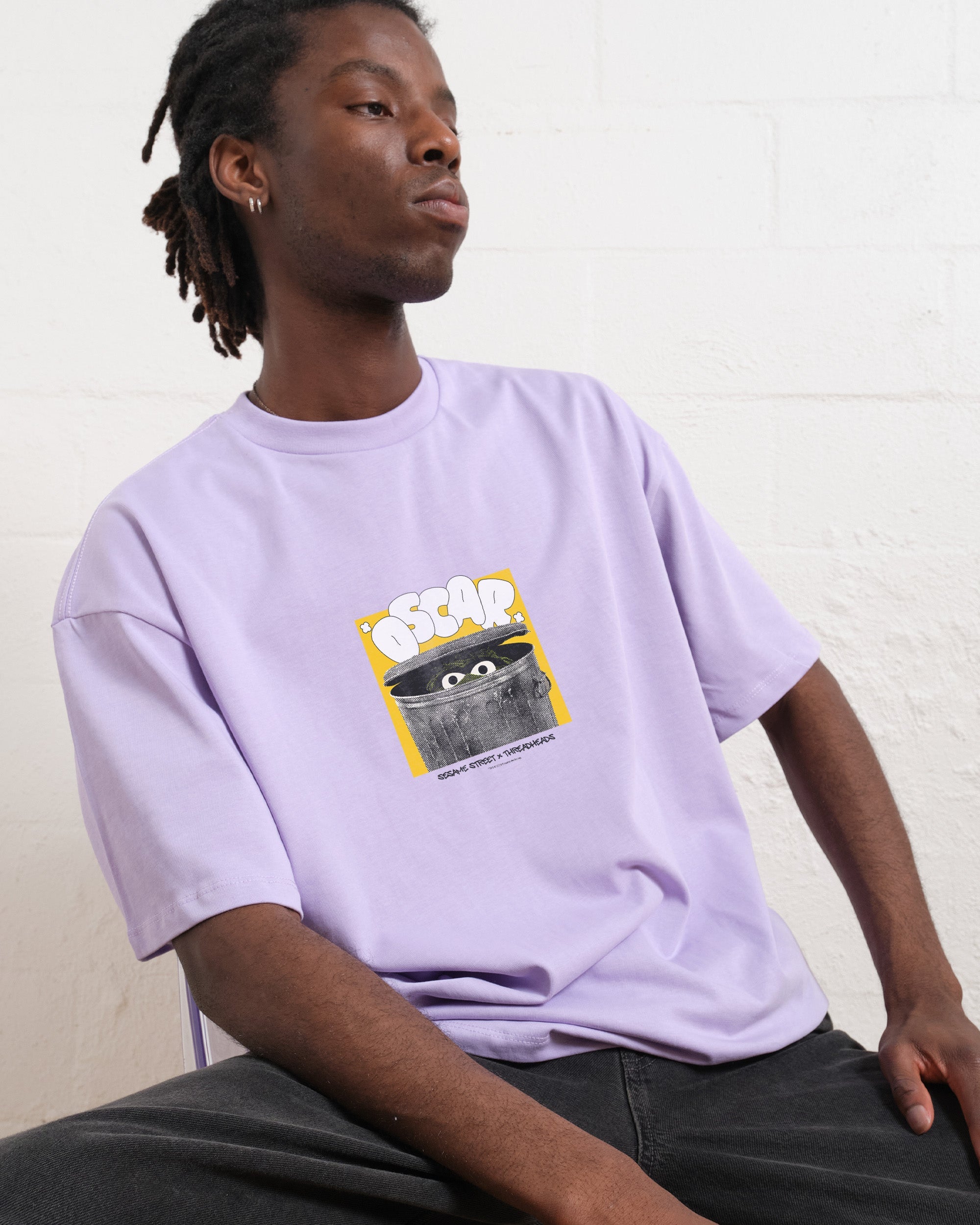 Oscar Home Oversized Tee Australia Online Lilac