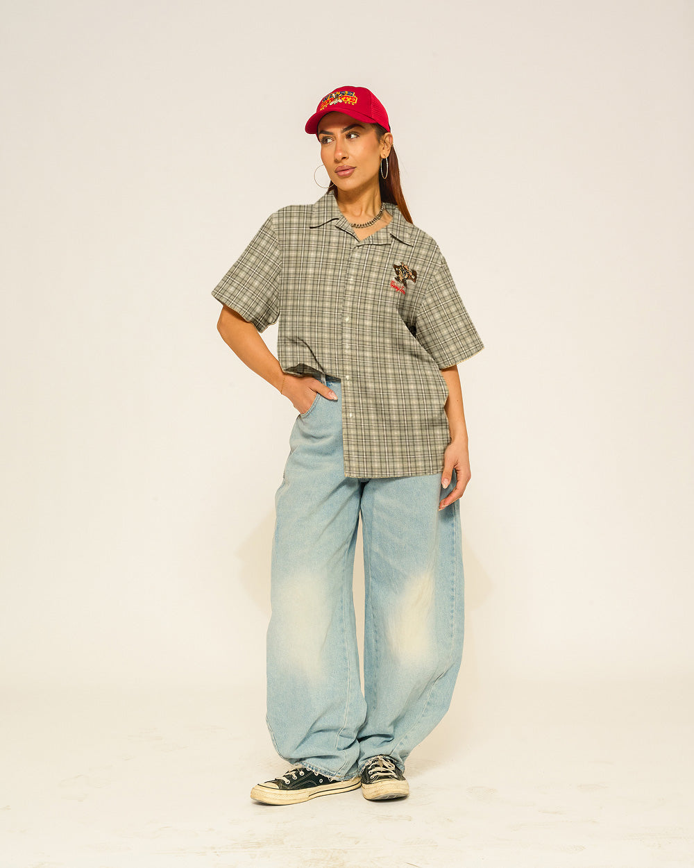 Rootin Tootin Taz Button Down T-Shirt