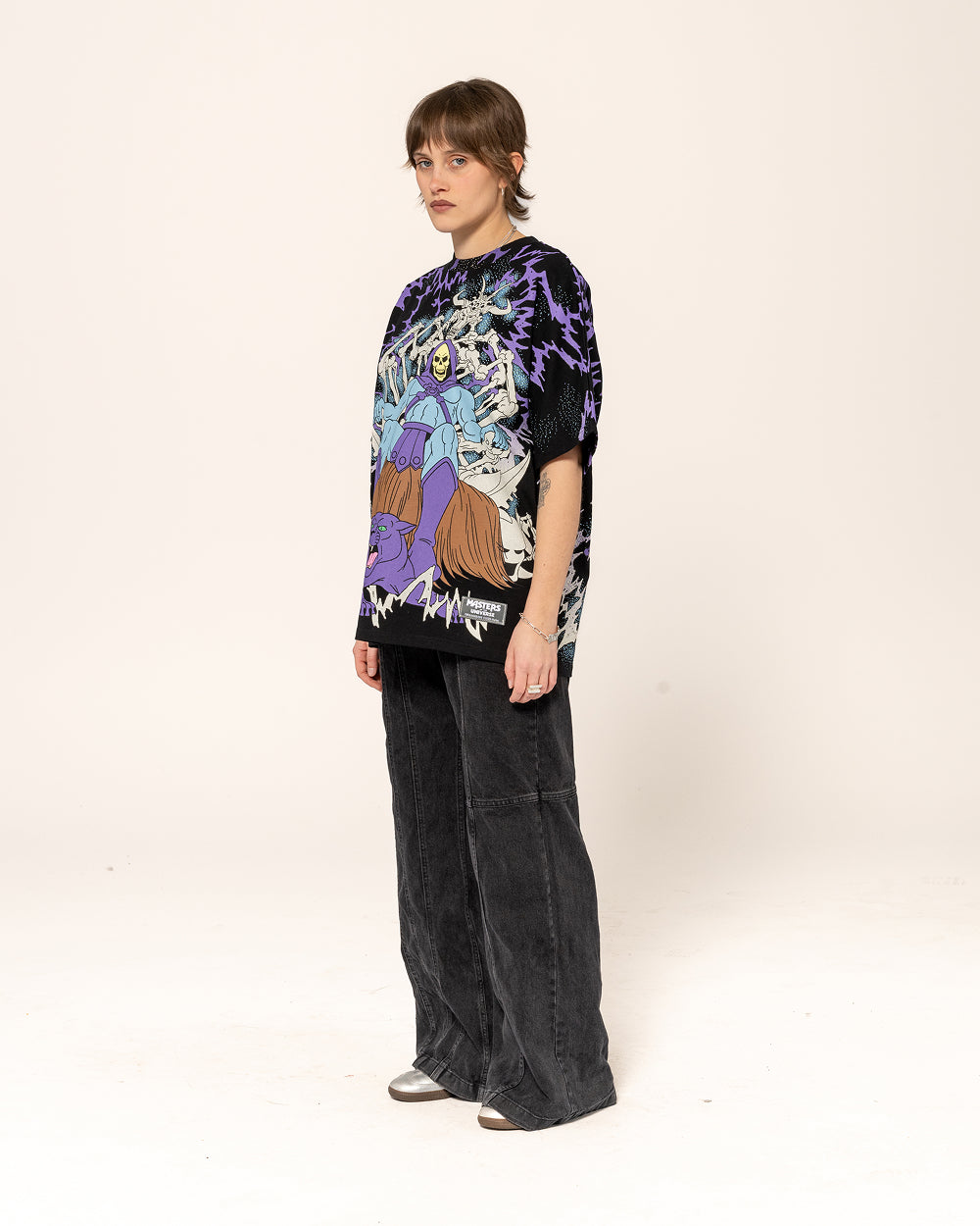 Skeletor Black Oversized Tee