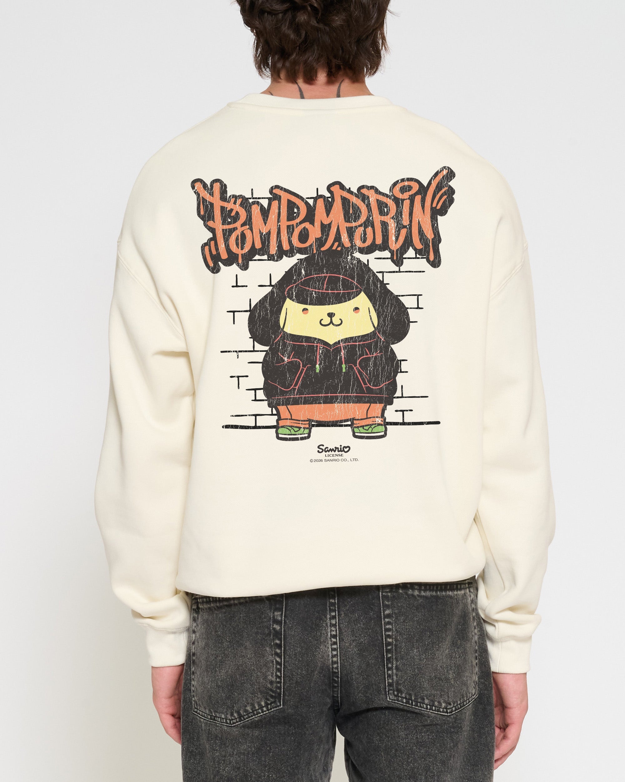 Pompompurin Street Sweatshirt Official Hello Kitty and Friends collab Threadheads