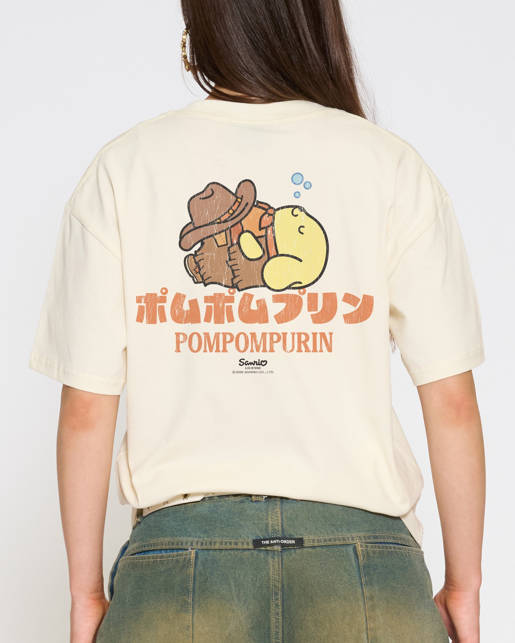 Pompompurin Yeehaw T-Shirt Official Hello Kitty and Friends collab Threadheads