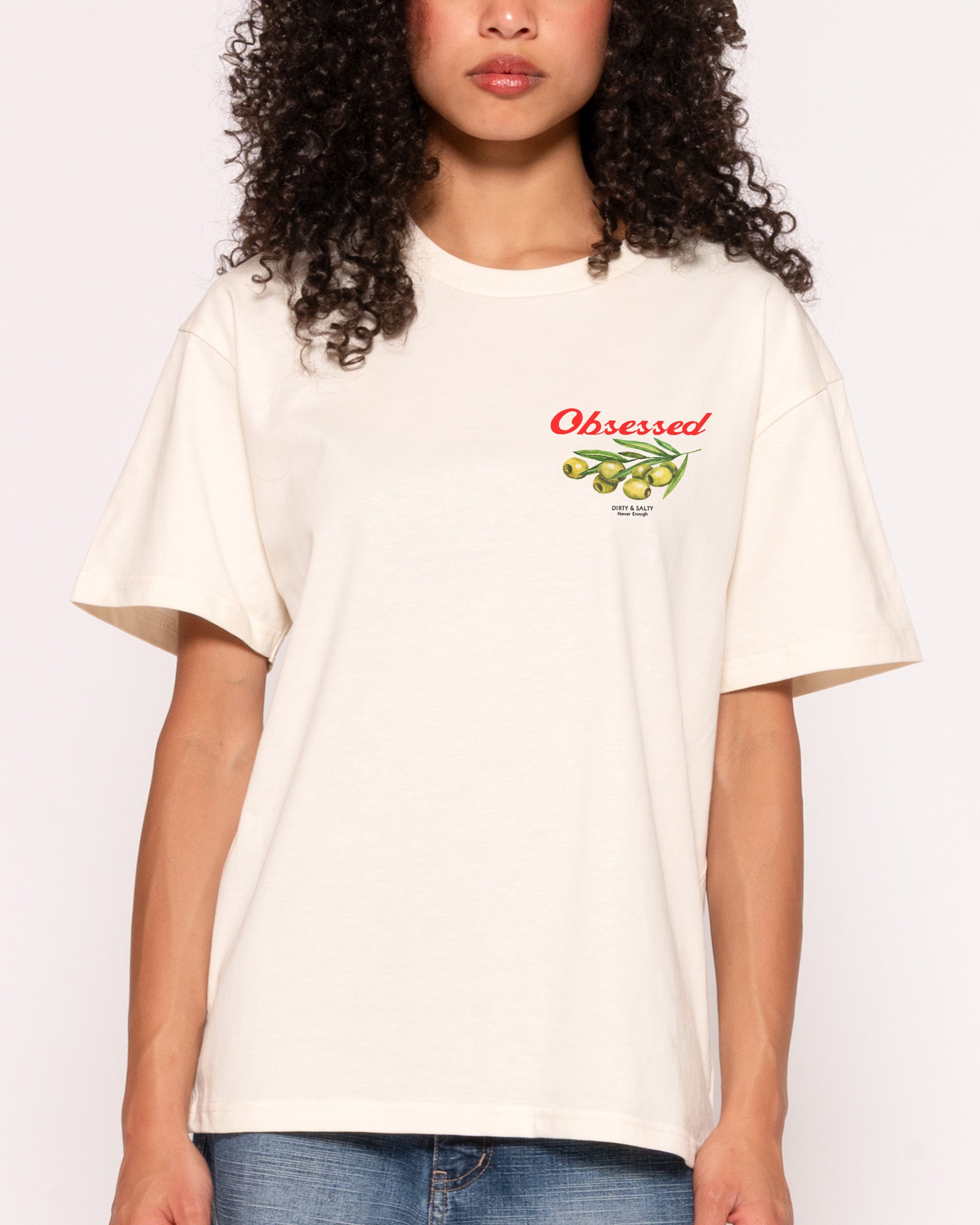 Obsessed Olives Natural T-Shirt