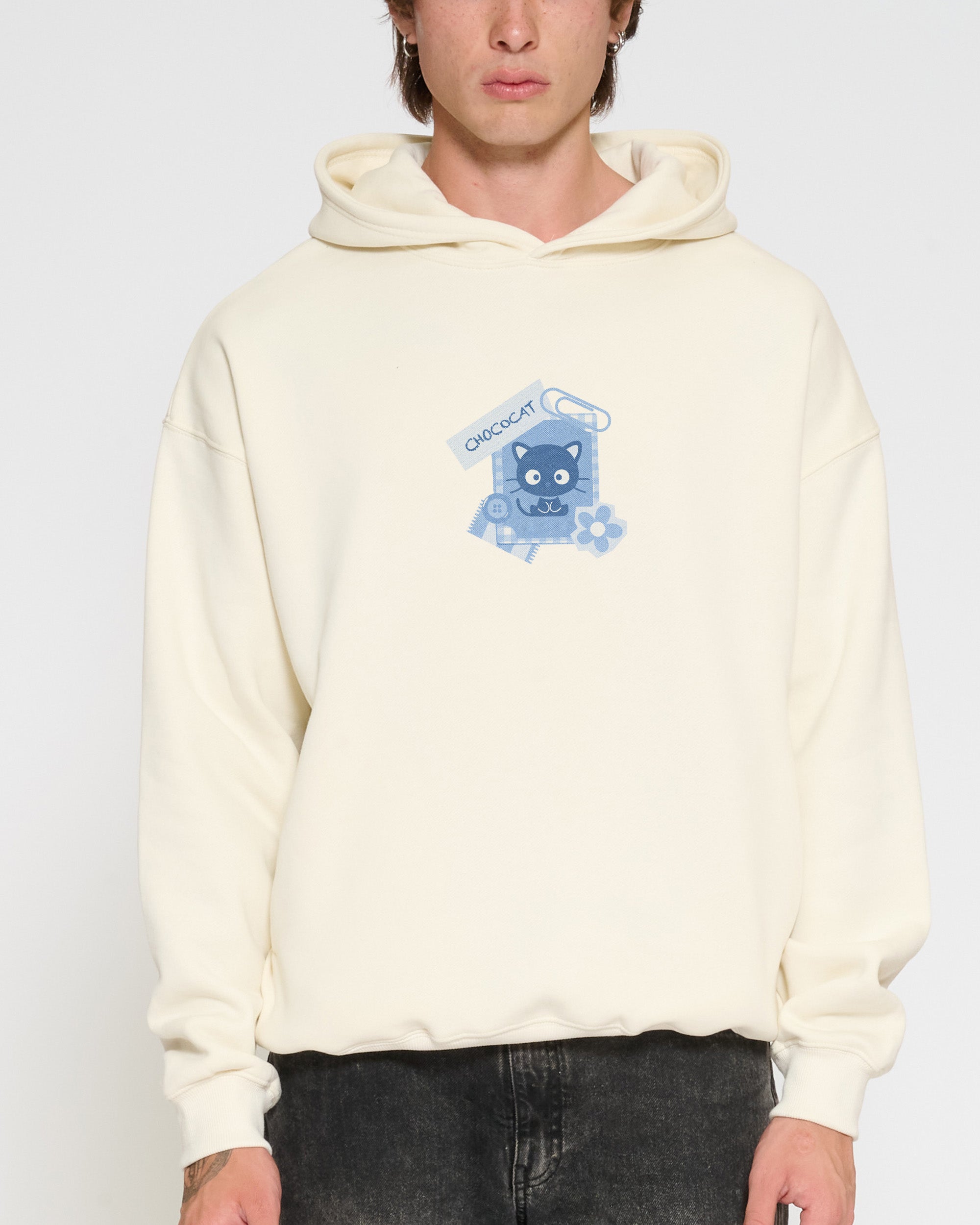 Chococat Scrapbook Hoodie Official Hello Kitty and Friends collab Threadheads