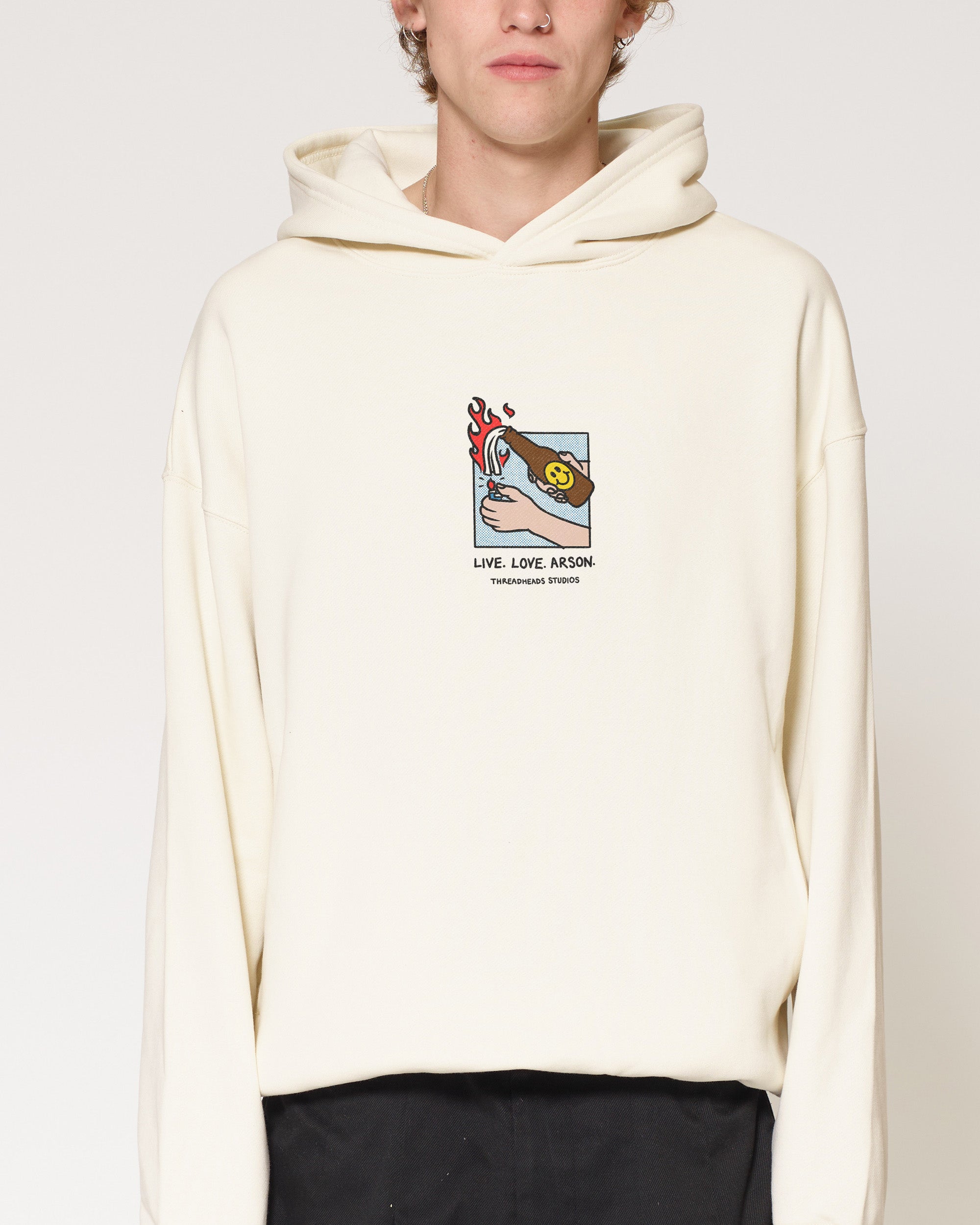Live. Love. Arson Natural Hoodie