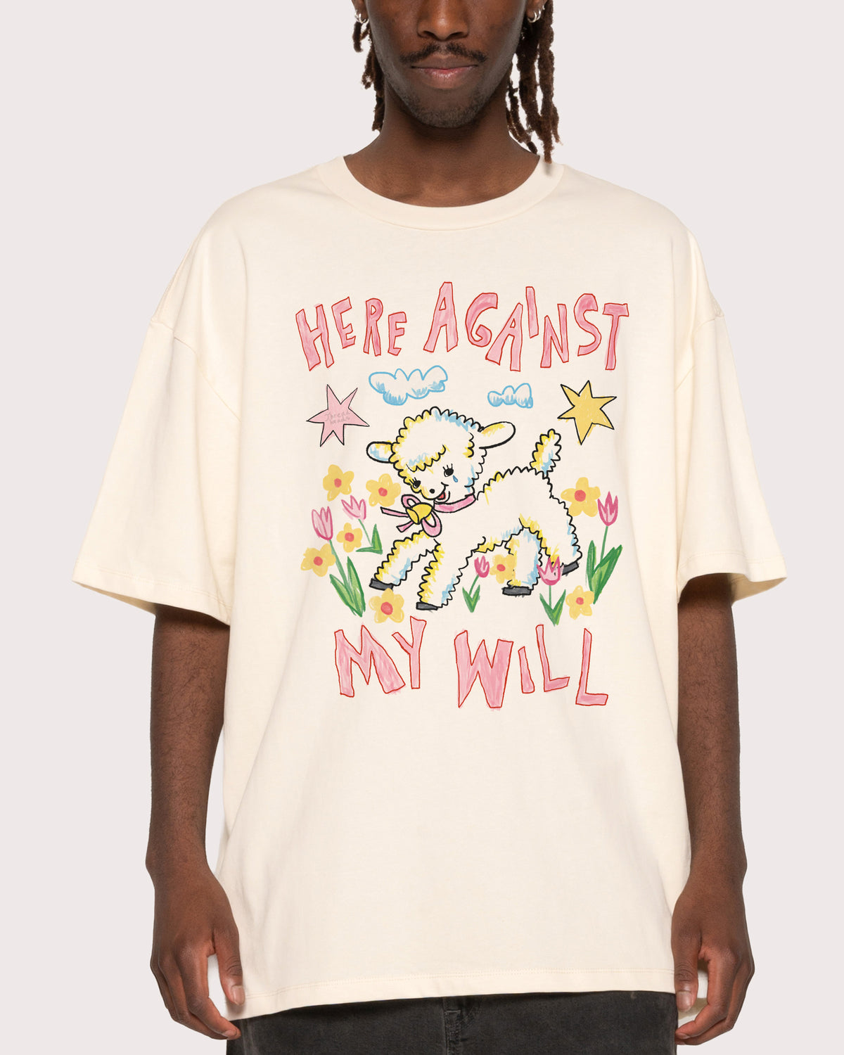 Here Against My Will Oversized Tee