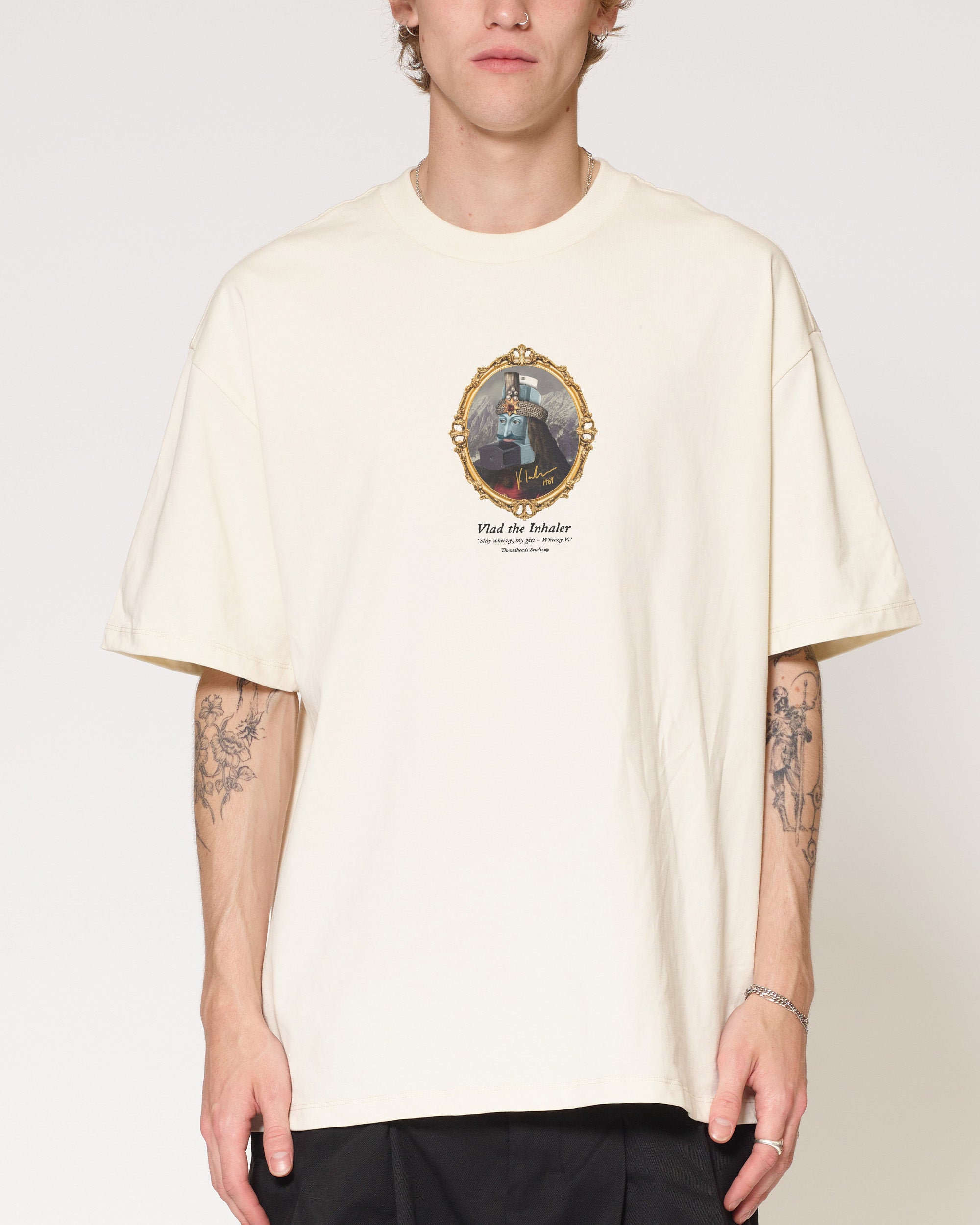 Vlad the Inhaler Natural Oversized Tee