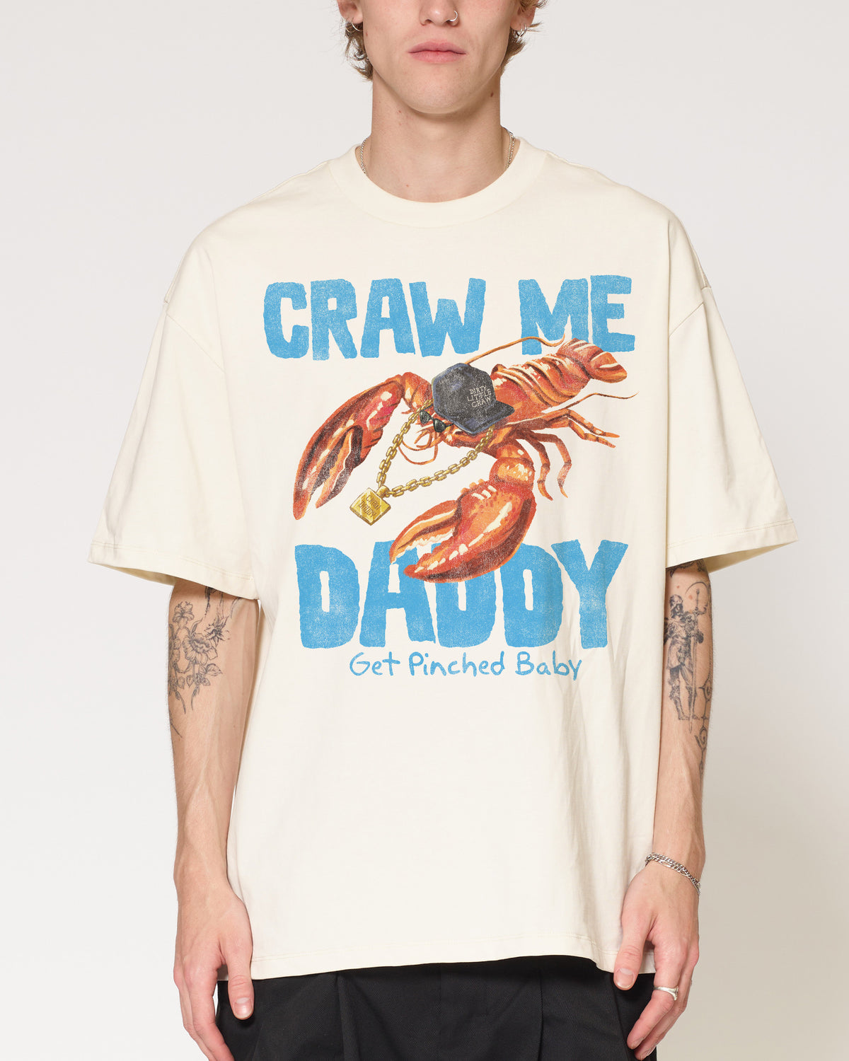 Craw Me Daddy Natural Oversized Tee