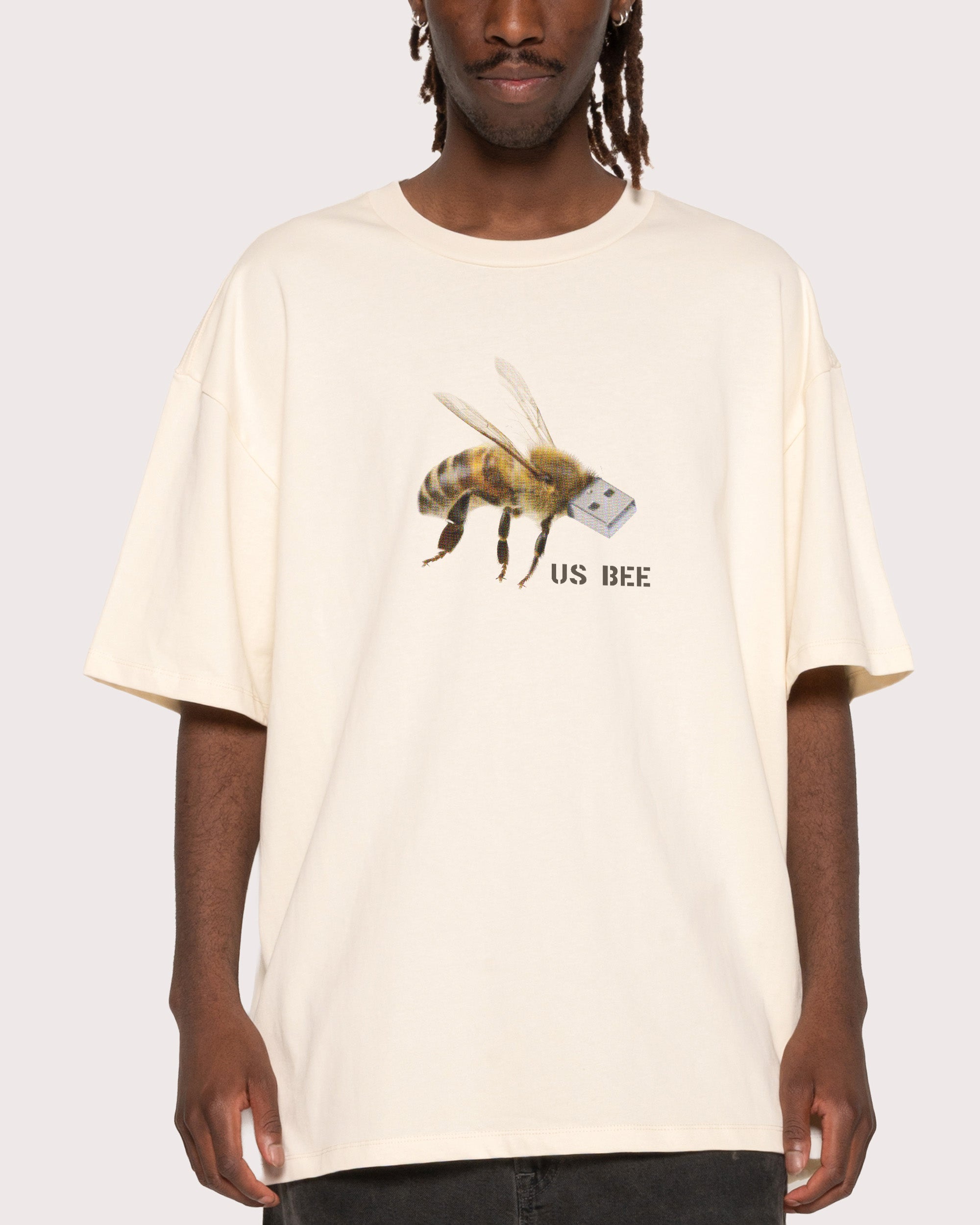 US BEE Natural Oversized Tee