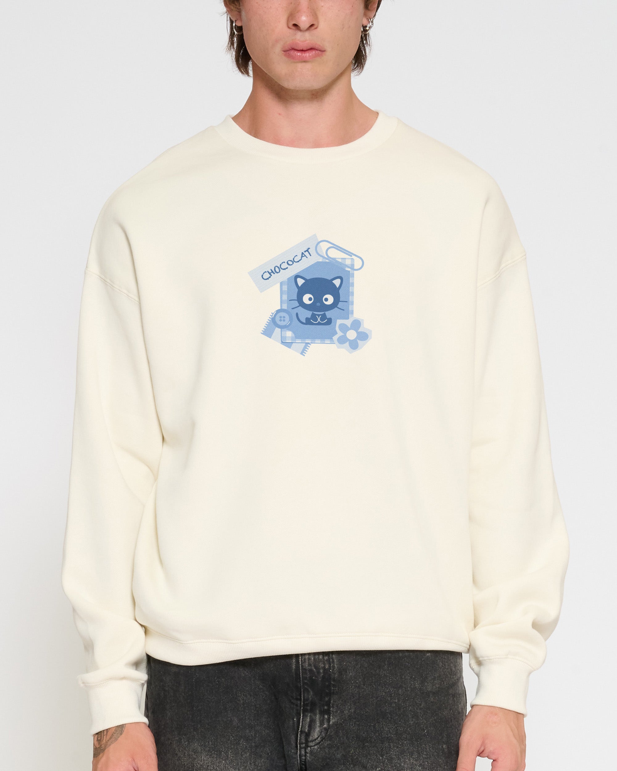 Chococat Scrapbook Sweatshirt Official Hello Kitty and Friends collab Threadheads