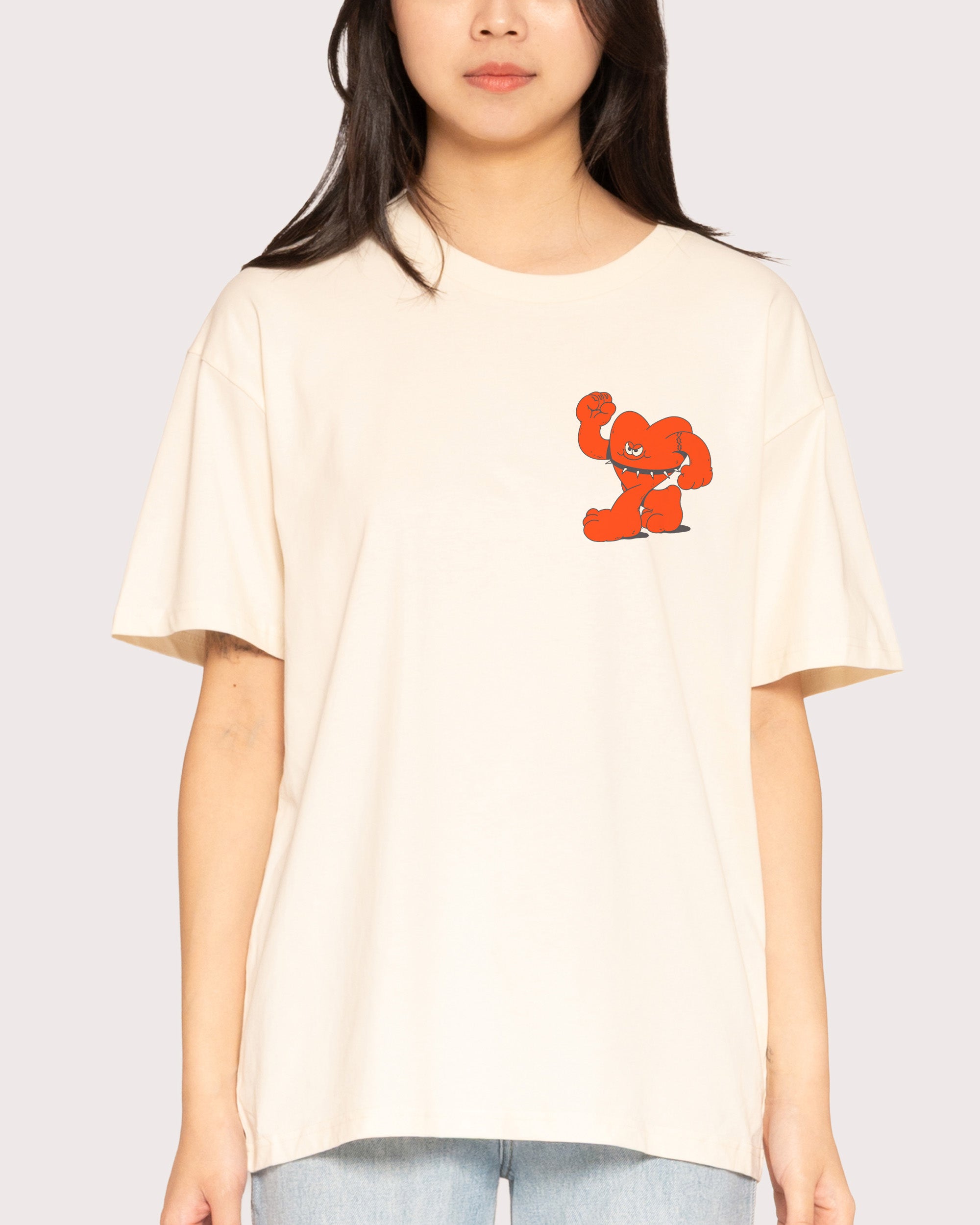 Hardcore Heartcore Natural T-Shirt