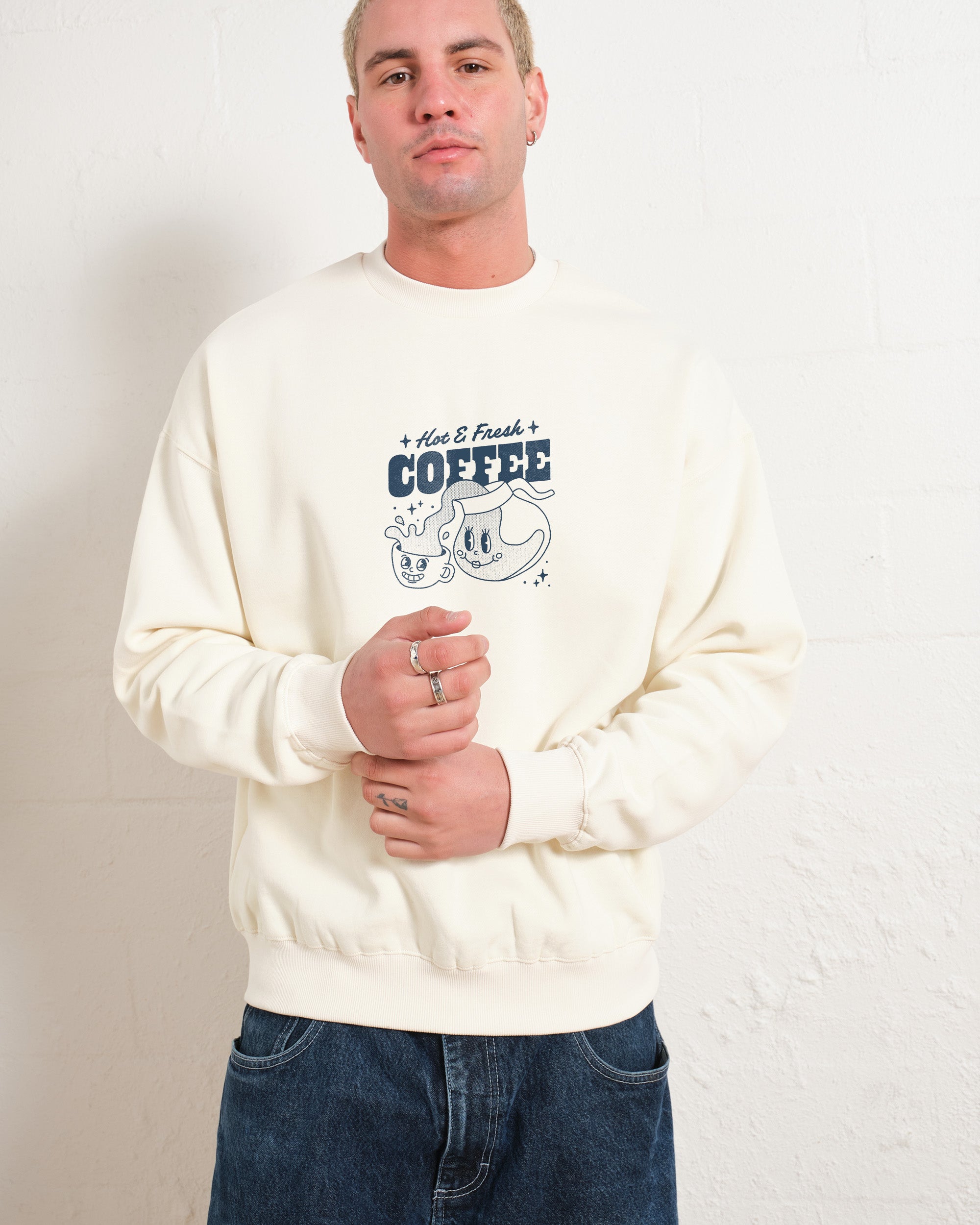 Hot & Fresh Coffee Sweatshirt Australia Online