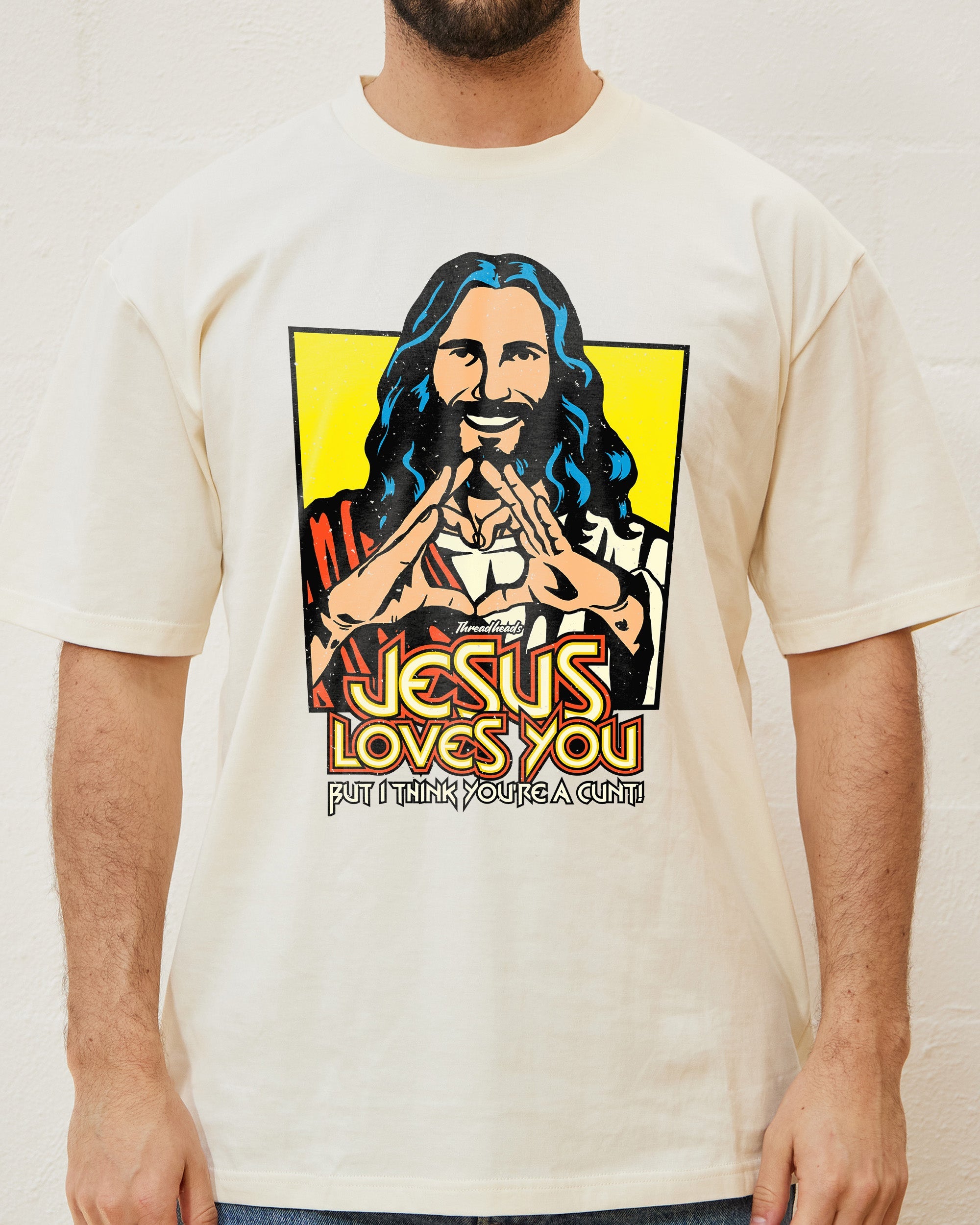 Jesus Loves You T-Shirt Australia Online Natural