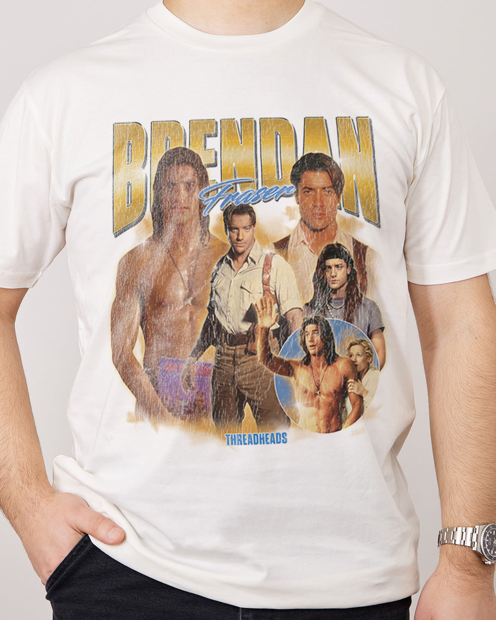 Brendan Fraser T-Shirt Australia Online Natural