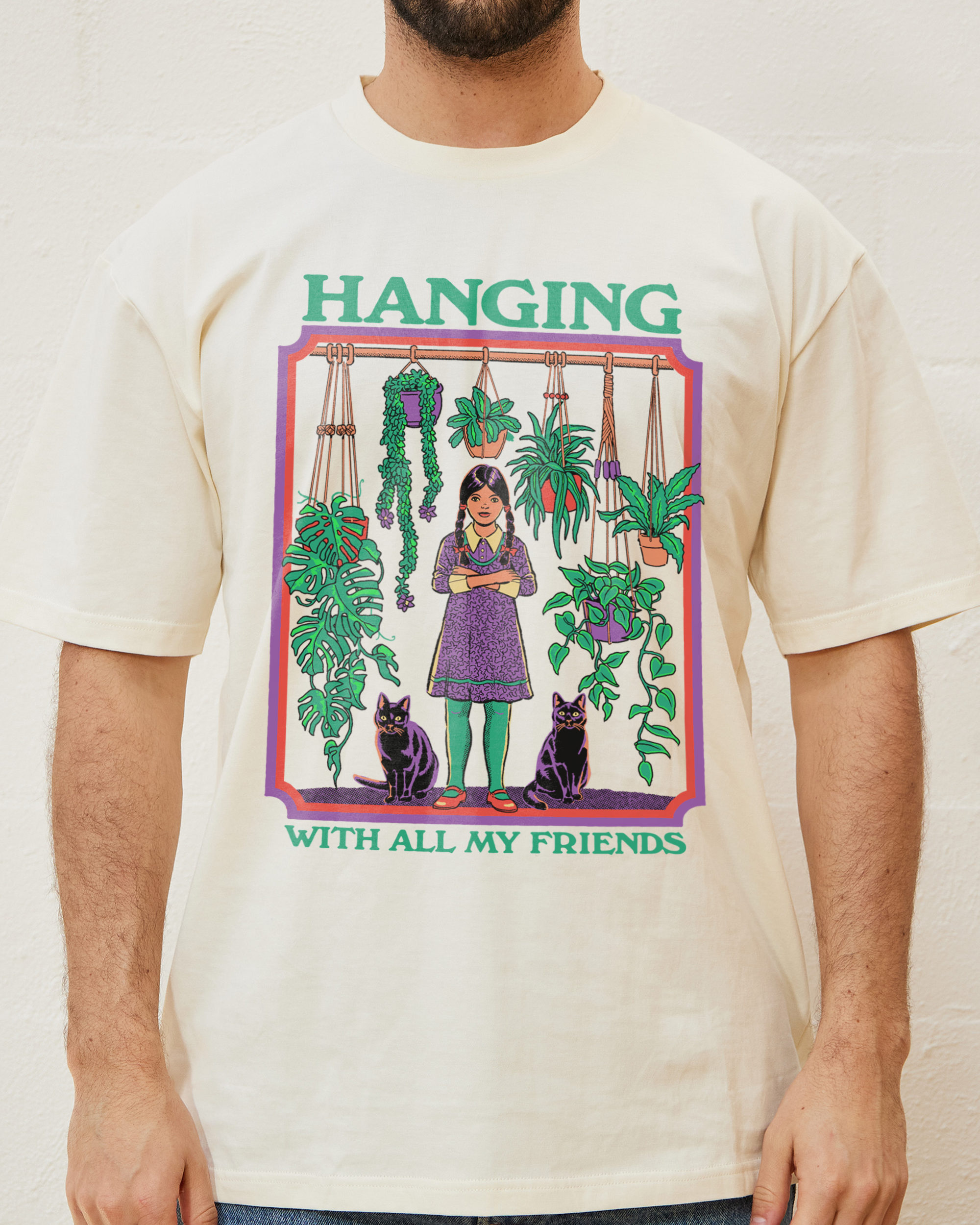Hanging With All My Friends T-Shirt Australia Online Natural