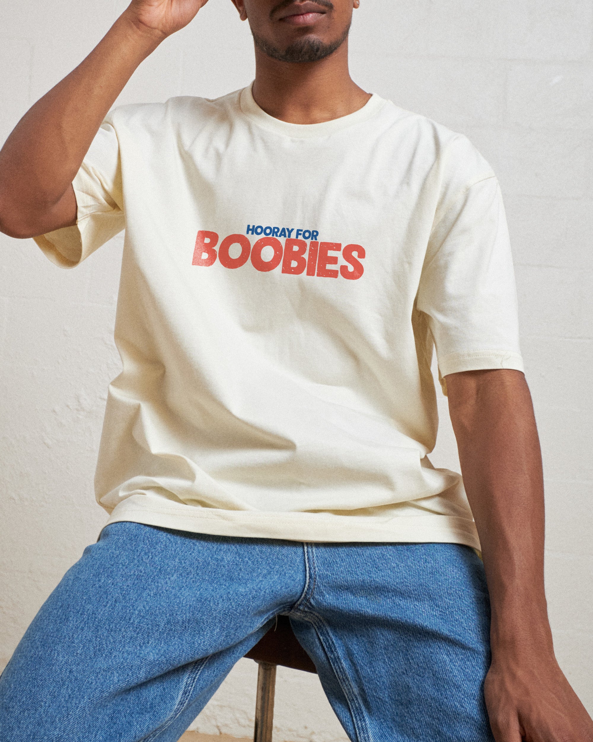 Hooray for Boobies Front and Back T-Shirt