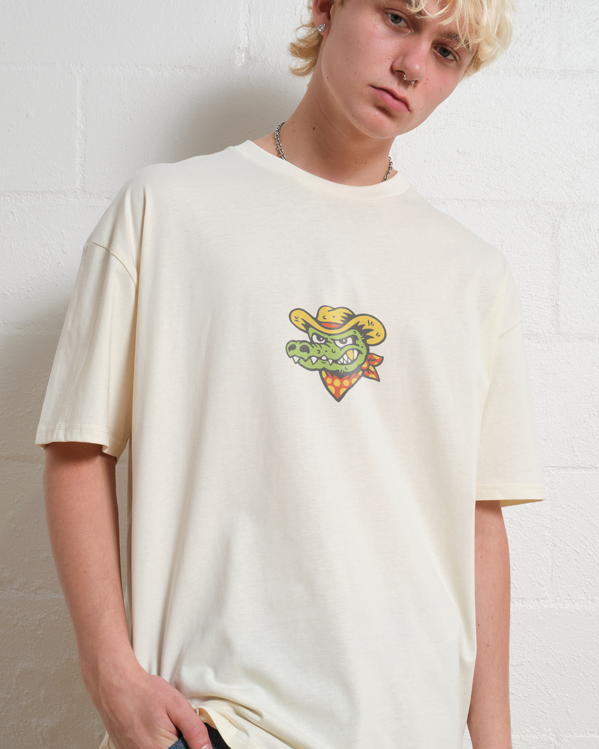 Yee Haw Crocodile T-Shirt Australia Online Natural