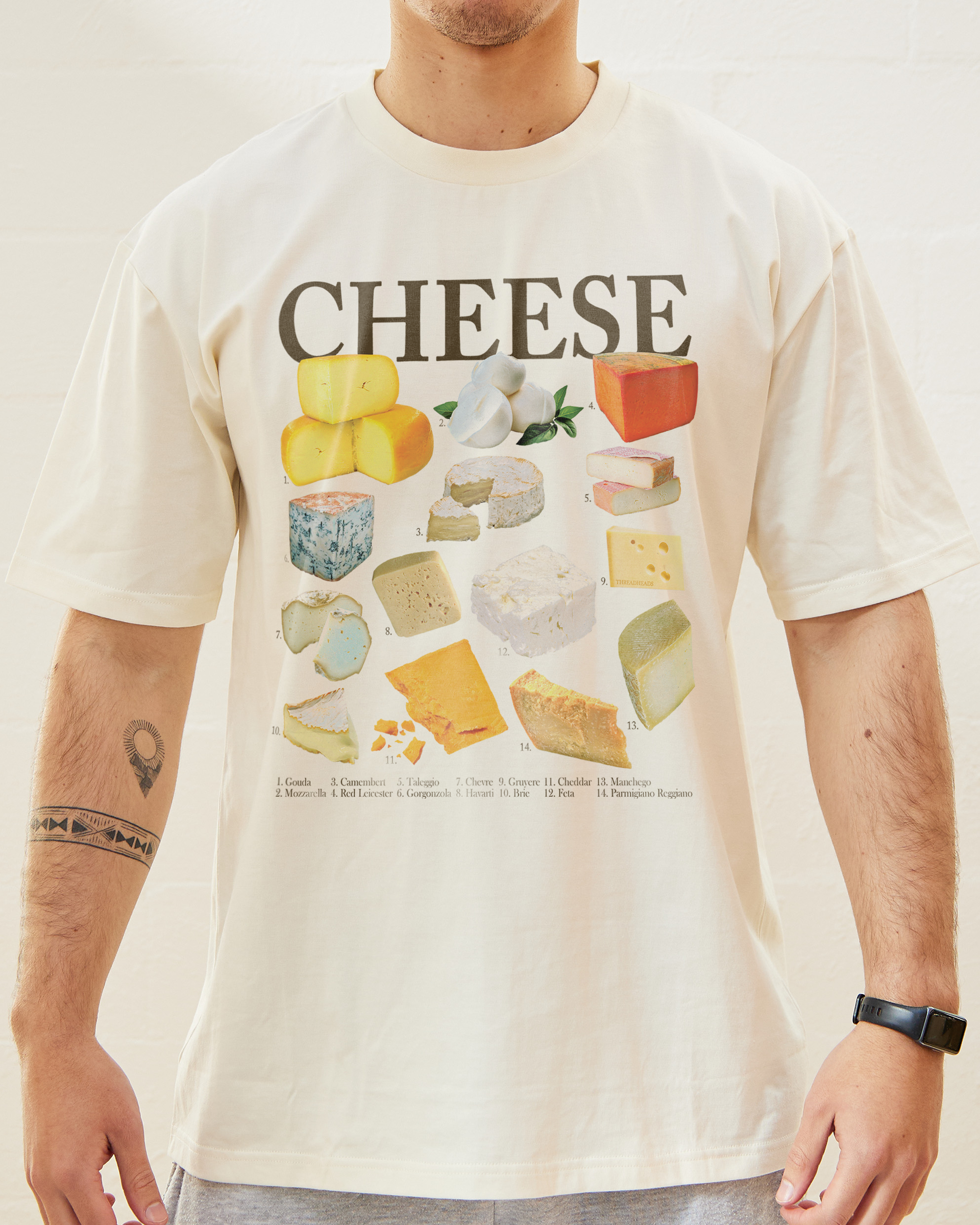 Cheeses T-Shirt Australia Online Natural