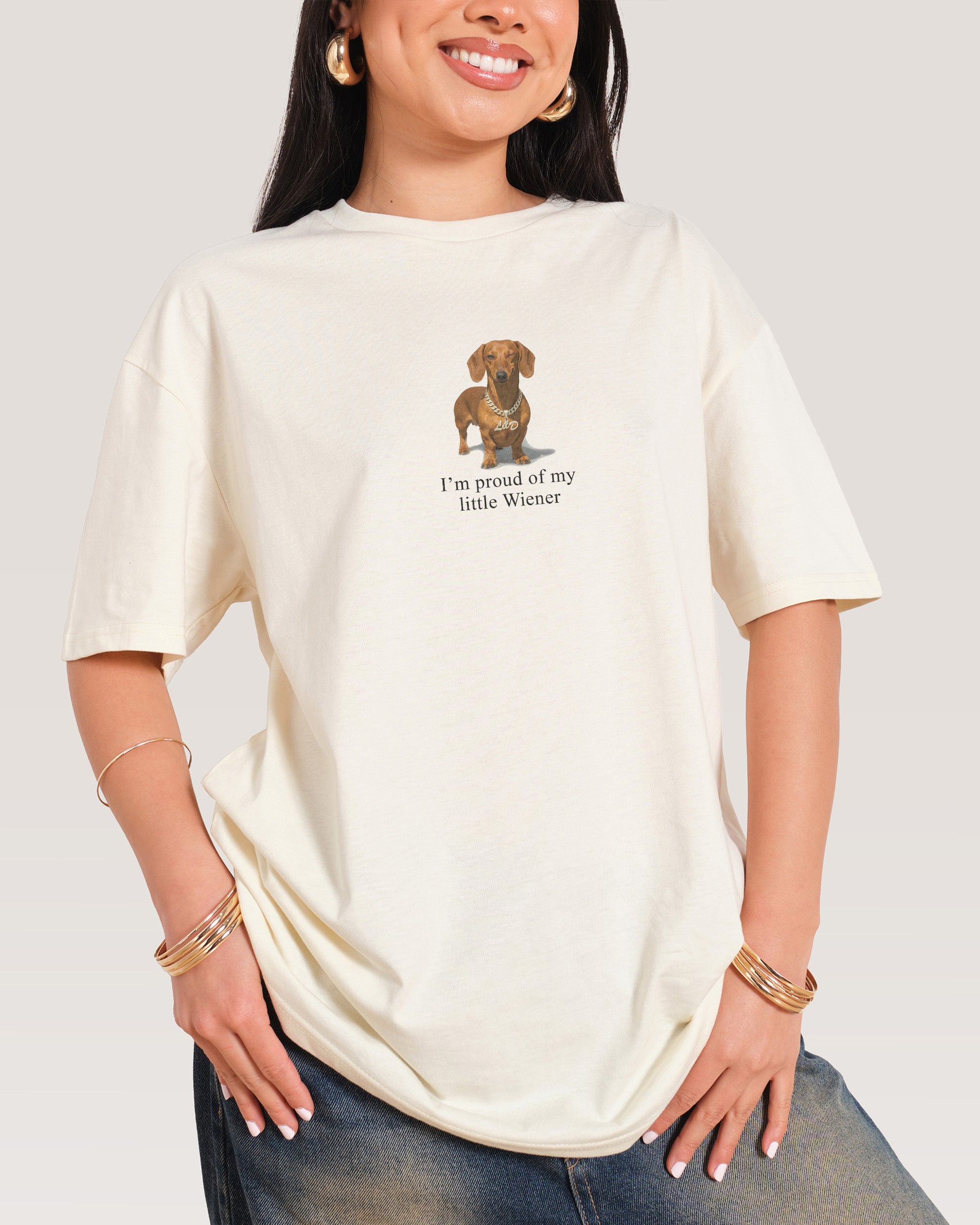 Little Weiner Natural T-Shirt