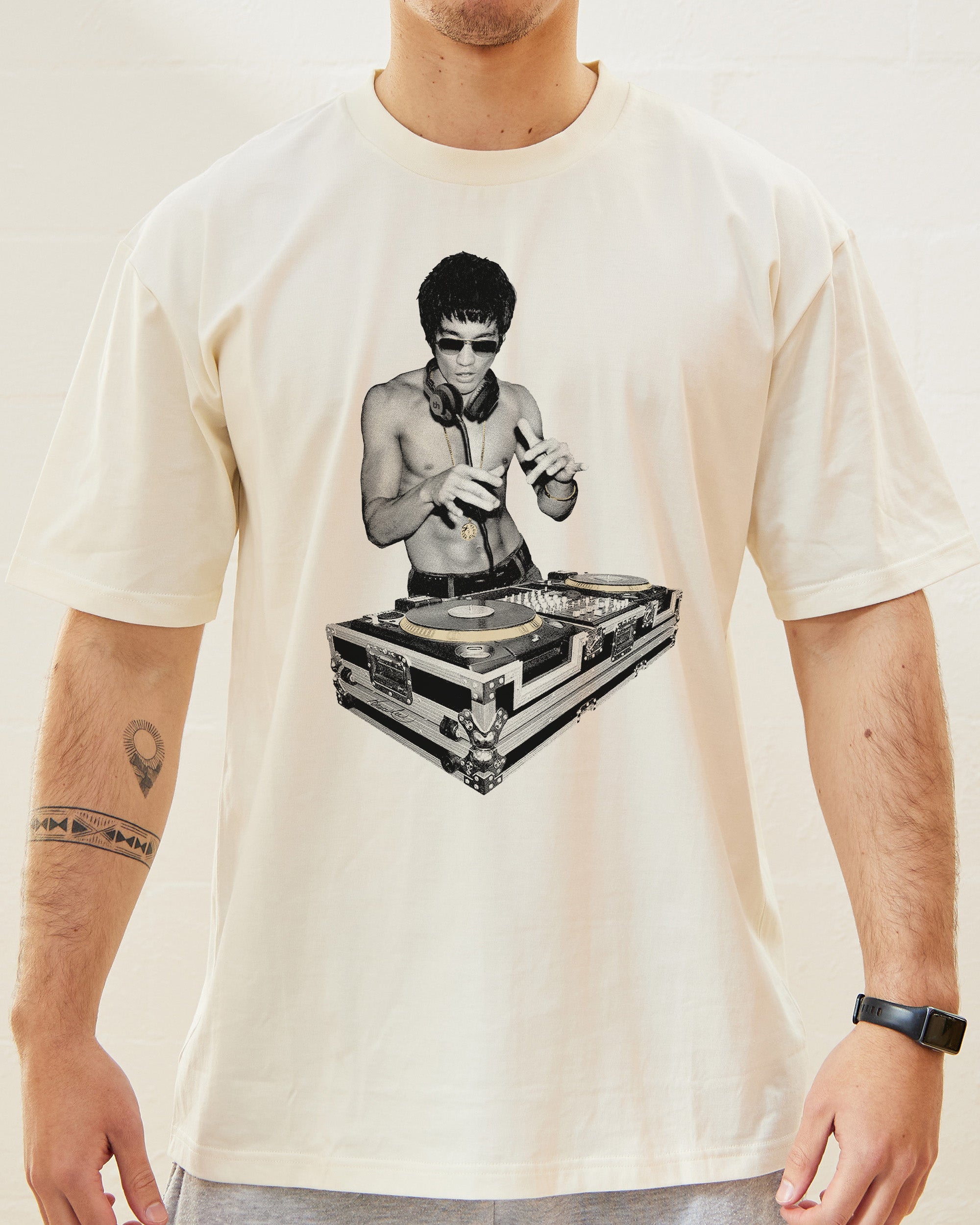 DJ Bruce Lee T-Shirt Australia Online #colour_natural