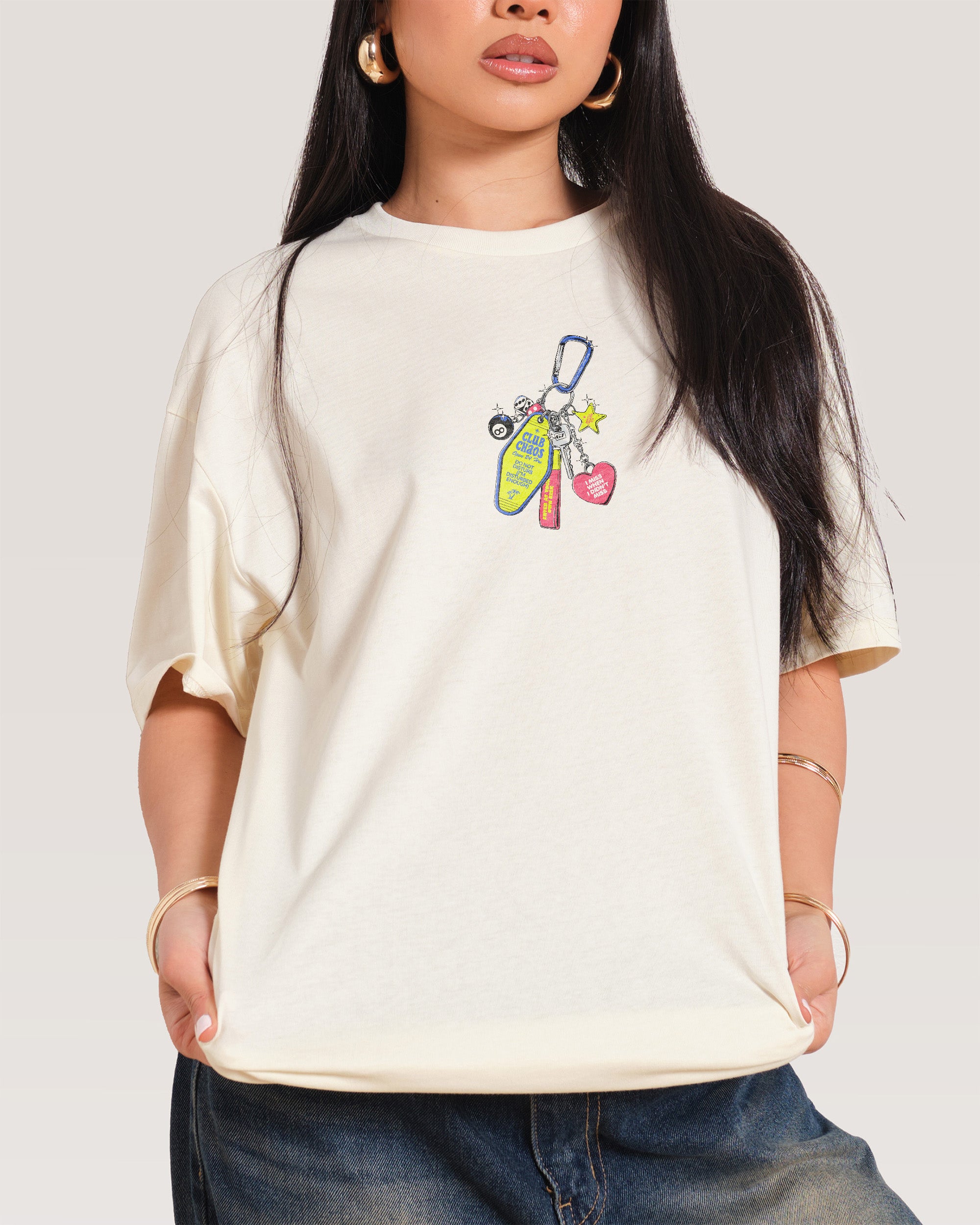 Club Chaos Key Chain Natural T-Shirt