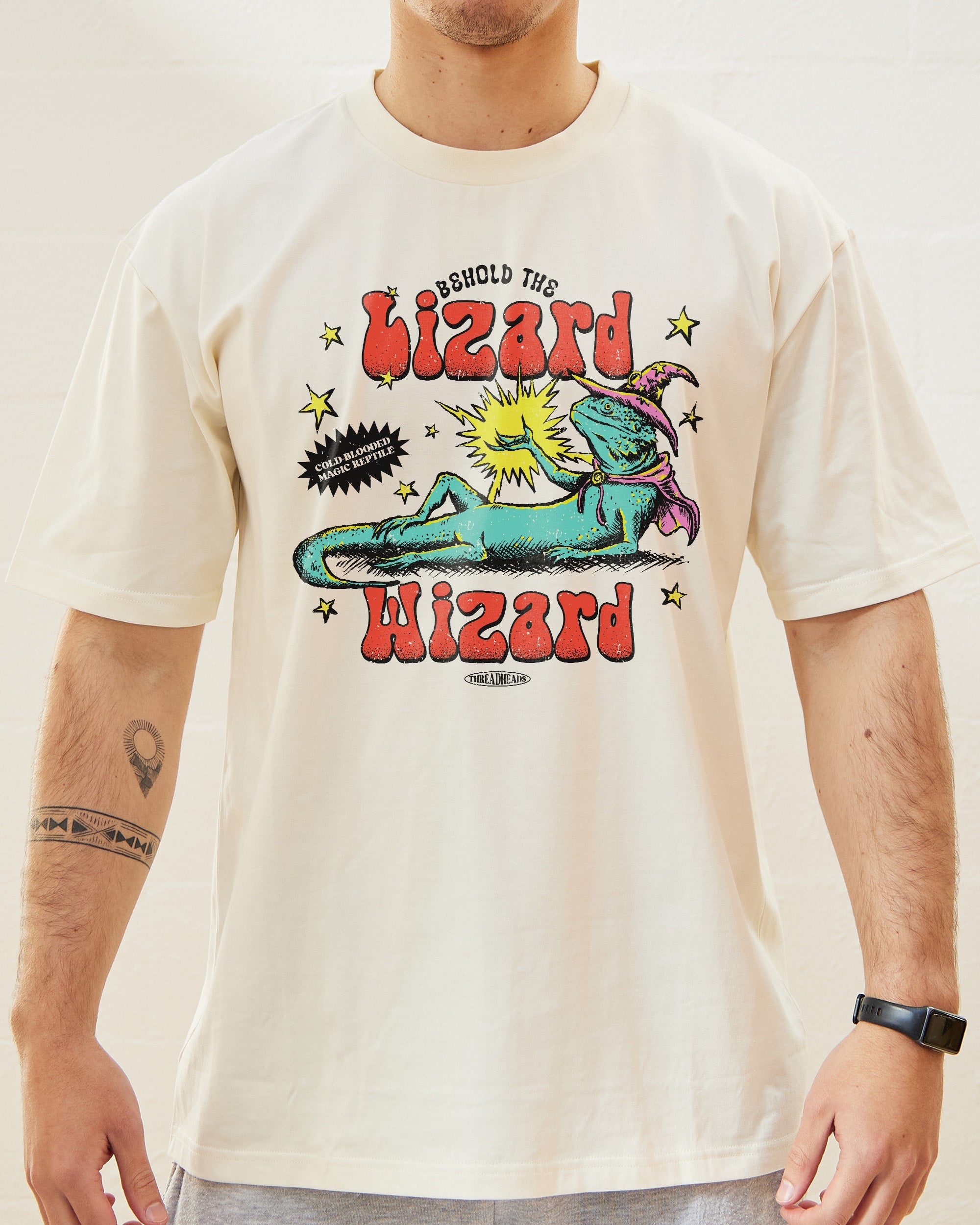Lizard Wizard T-Shirt Australia Online Natural
