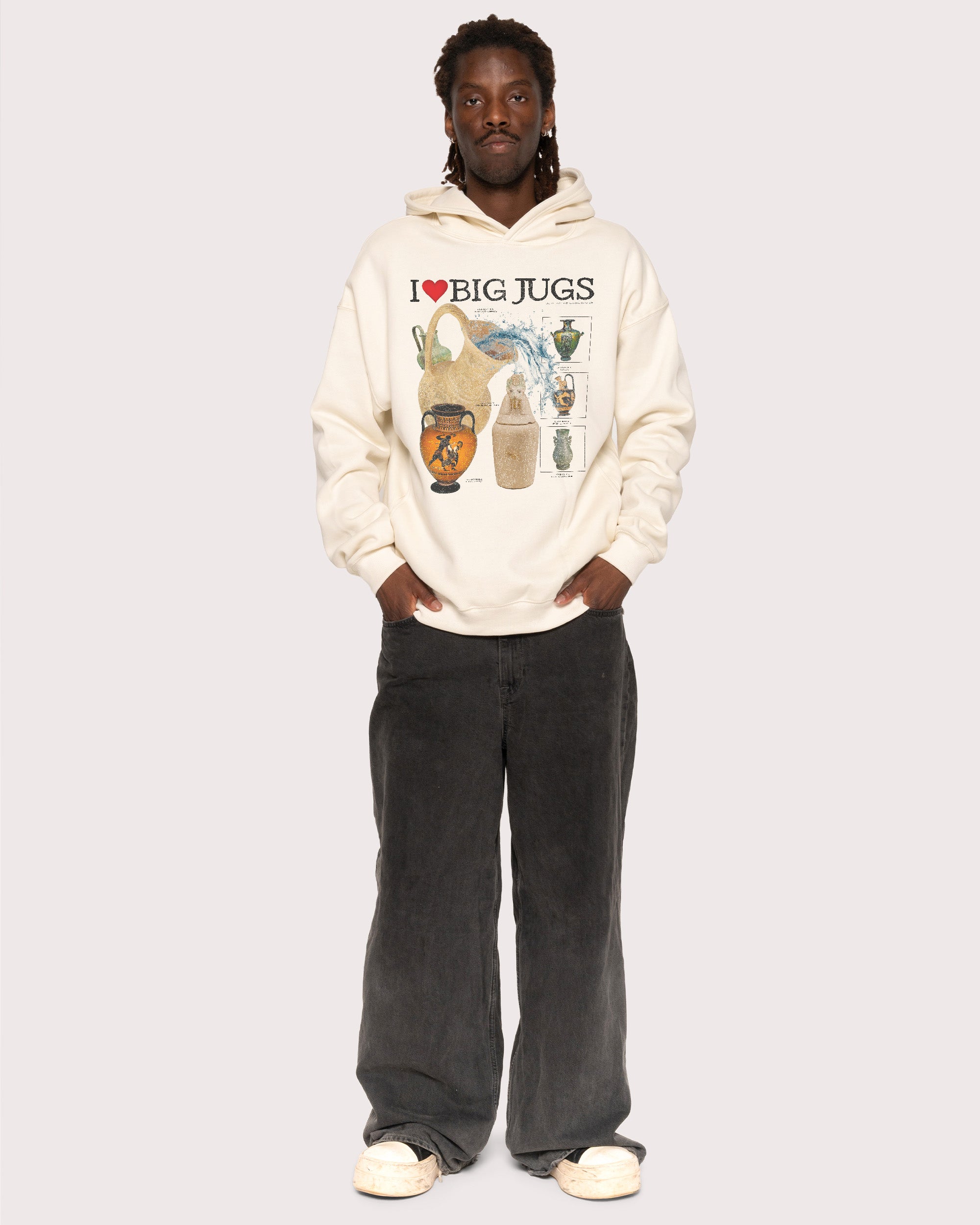 I Love Big Jugs Natural Sweatshirt