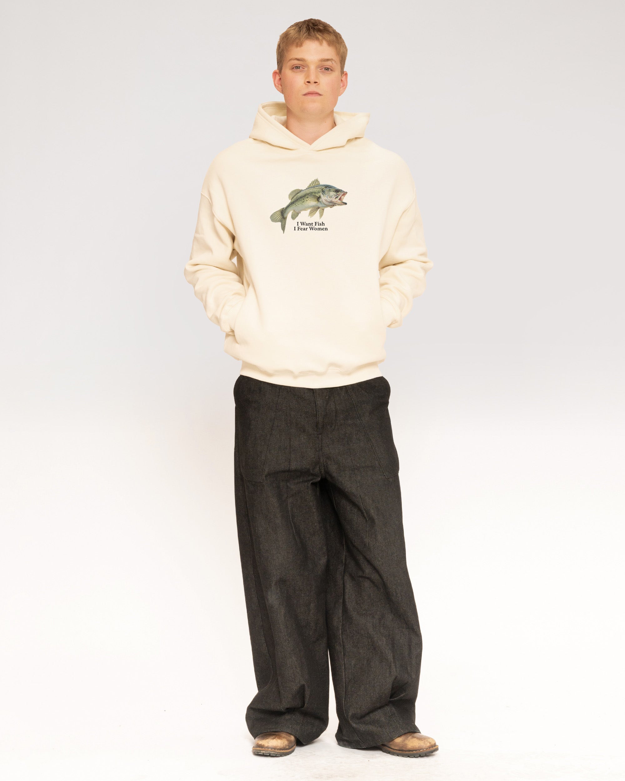 I Want Fish,I Fear Women Natural Hoodie