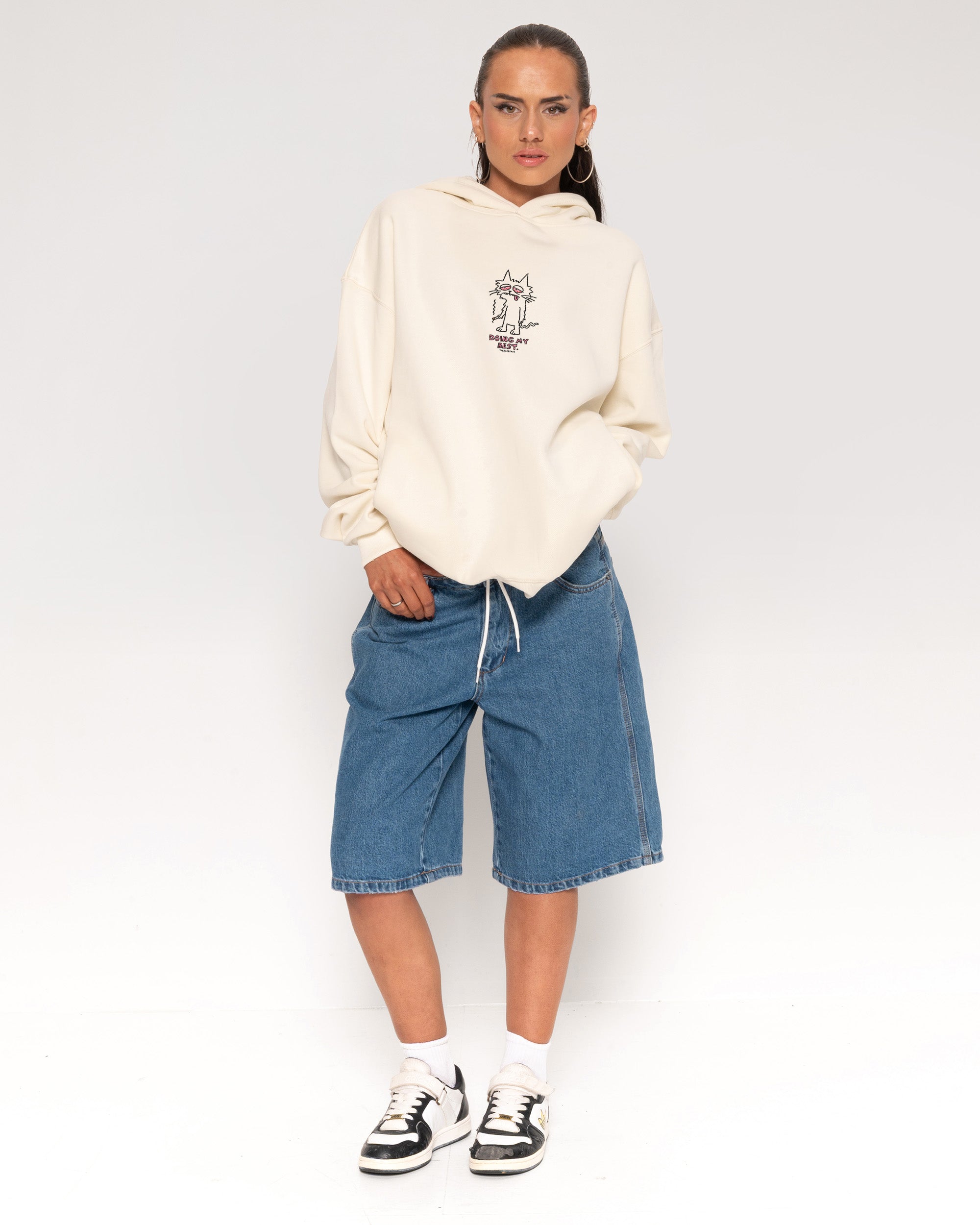 Doing My Best Natural Hoodie