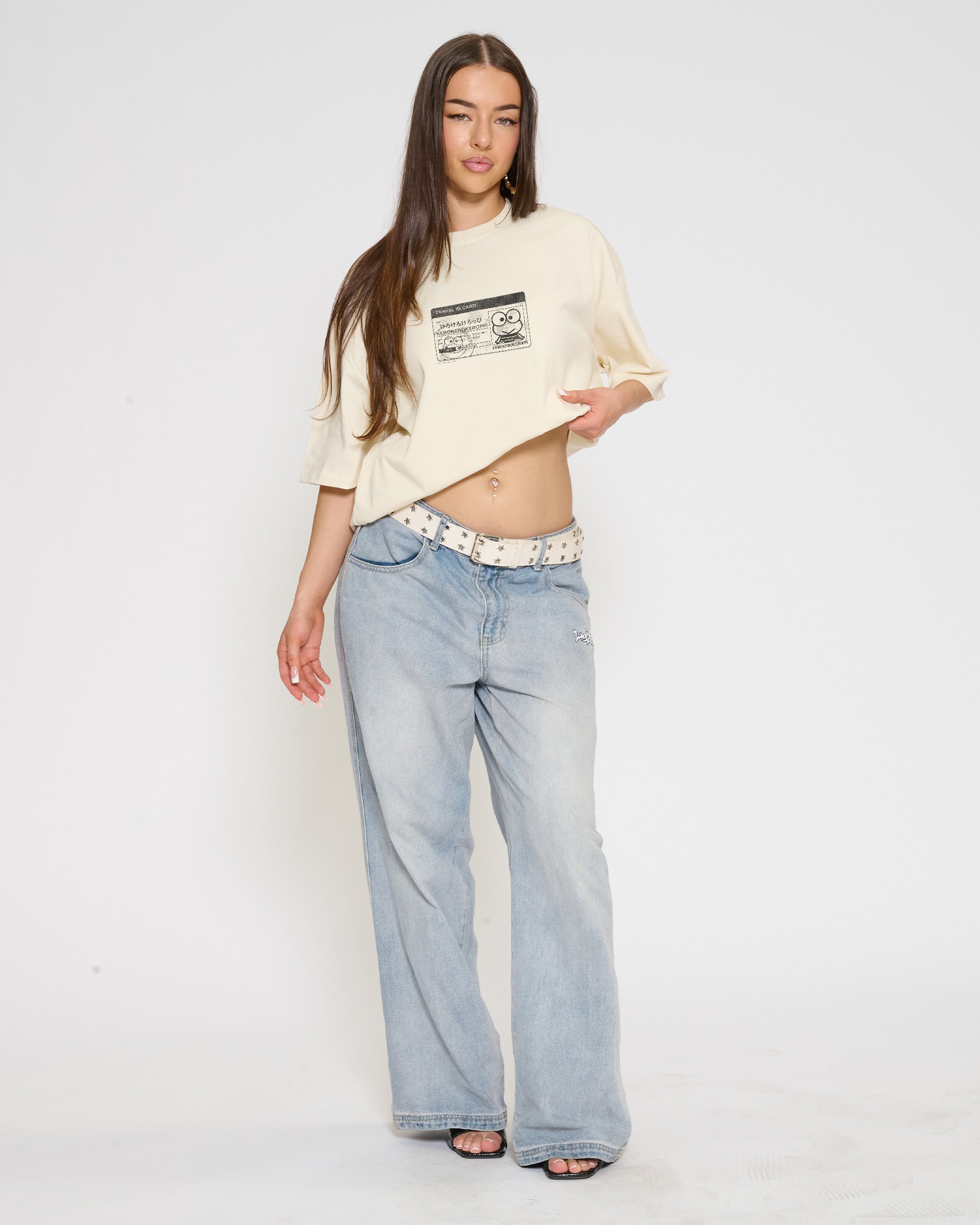 Keroppi ID Oversized Tee Official Hello Kitty and Friends collab Threadheads