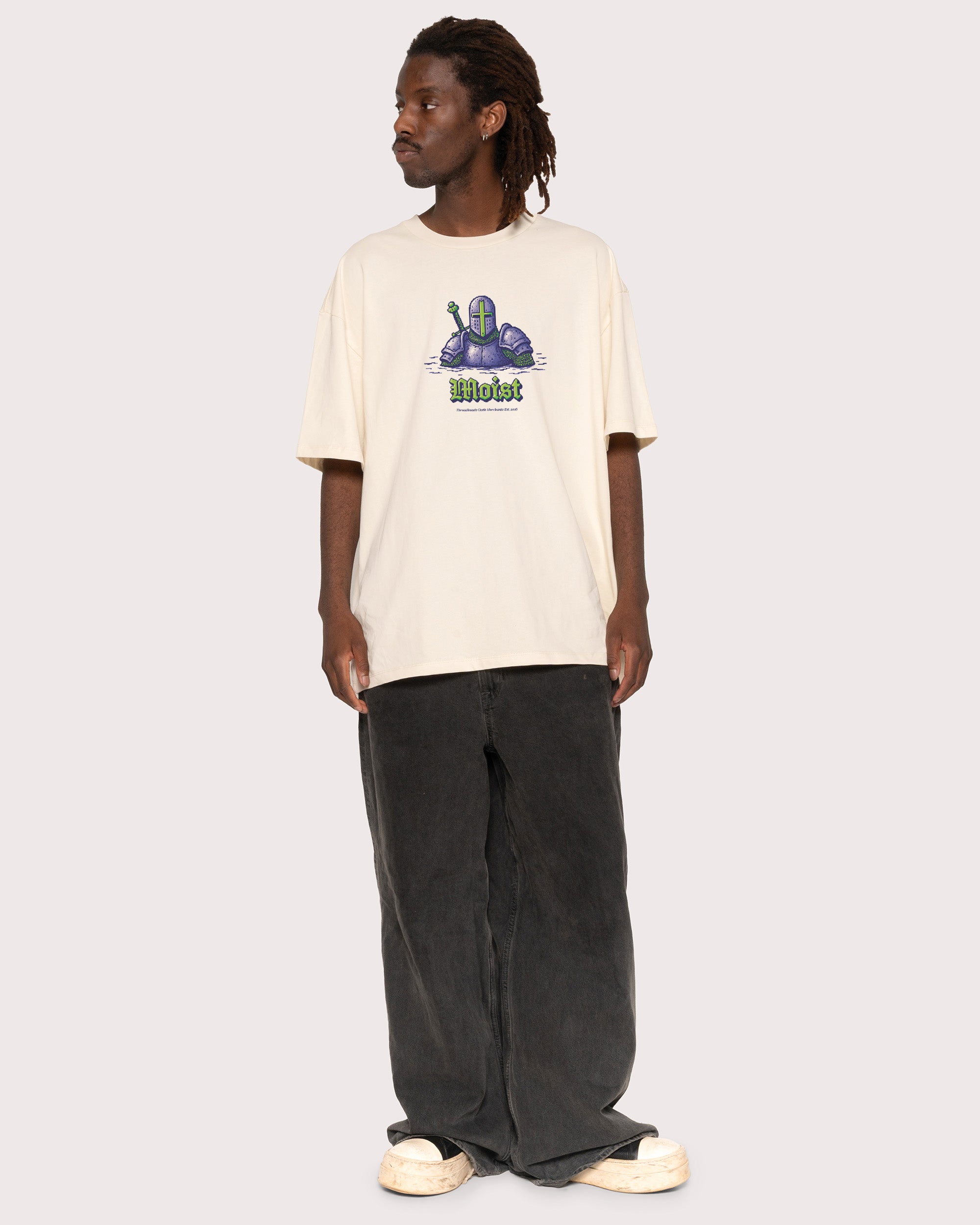 Moist Knight Natural Oversized Tee