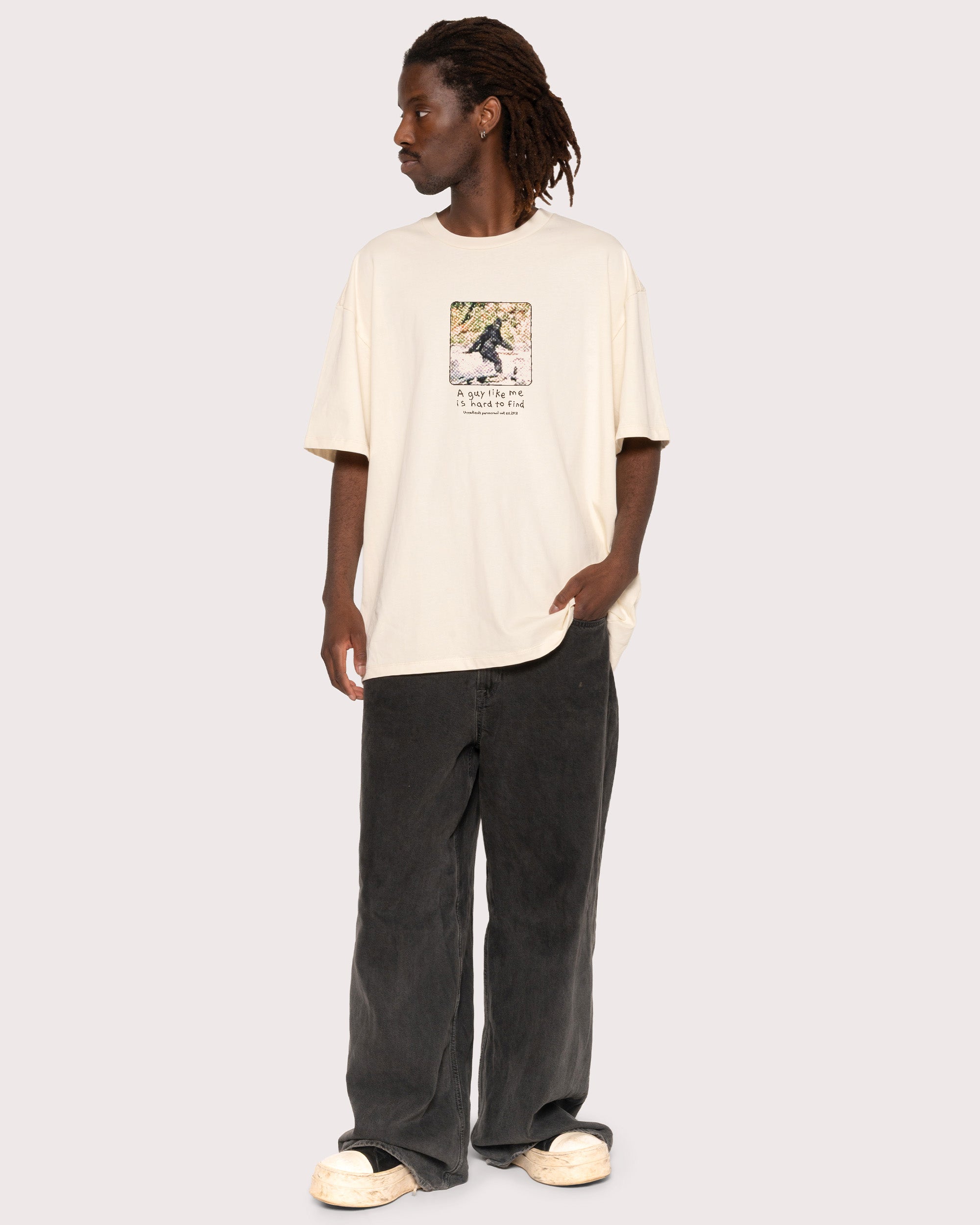 A Guy Like Me is Hard to Find Natural Oversized Tee