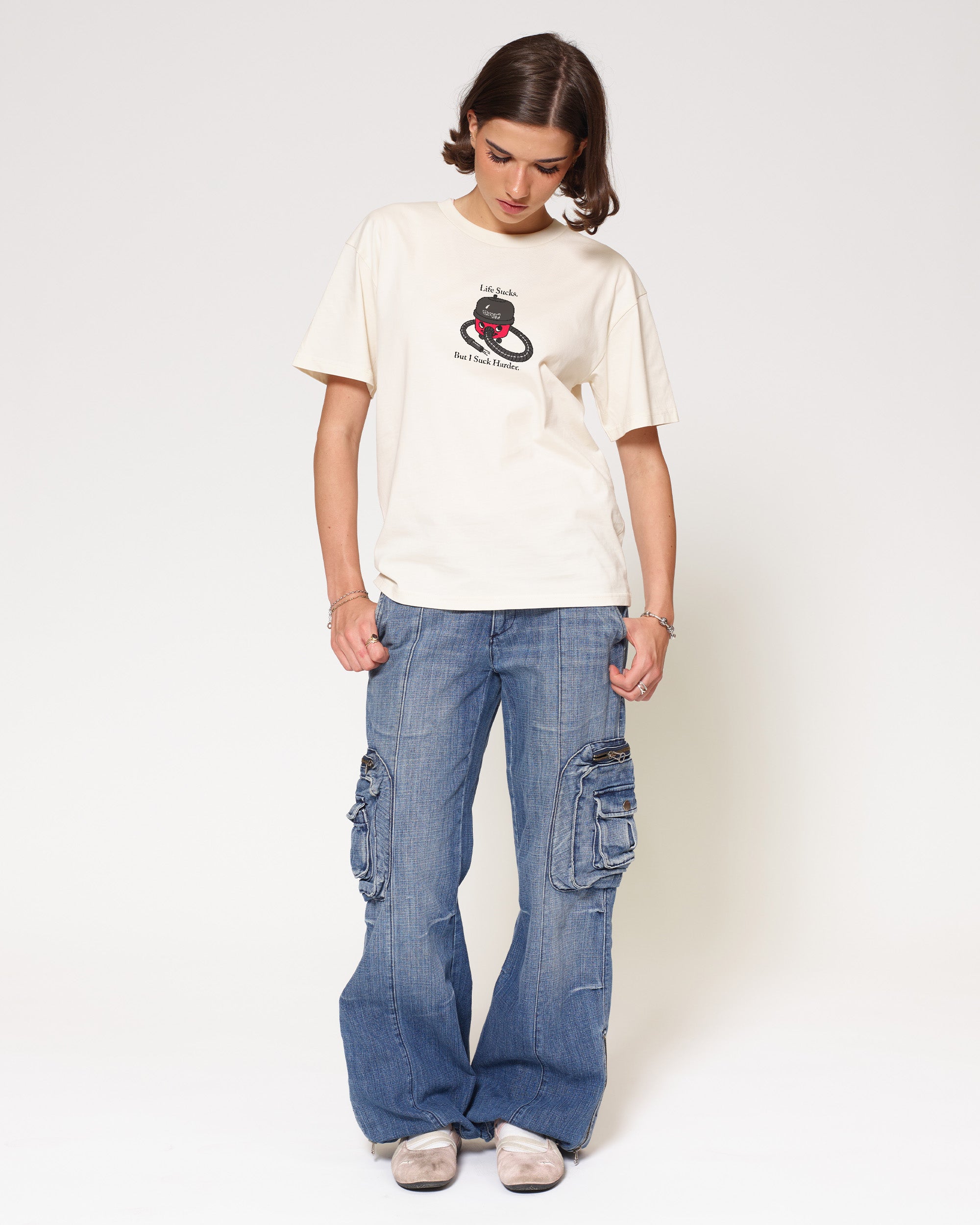 Life Sucks Natural T-Shirt