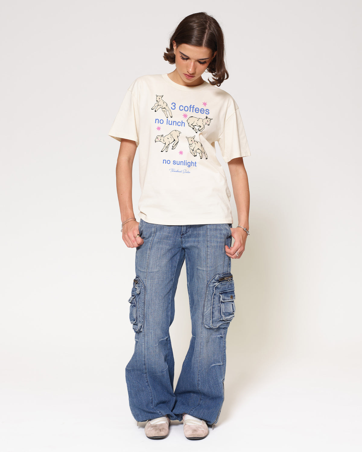 3 coffees Natural T-Shirt